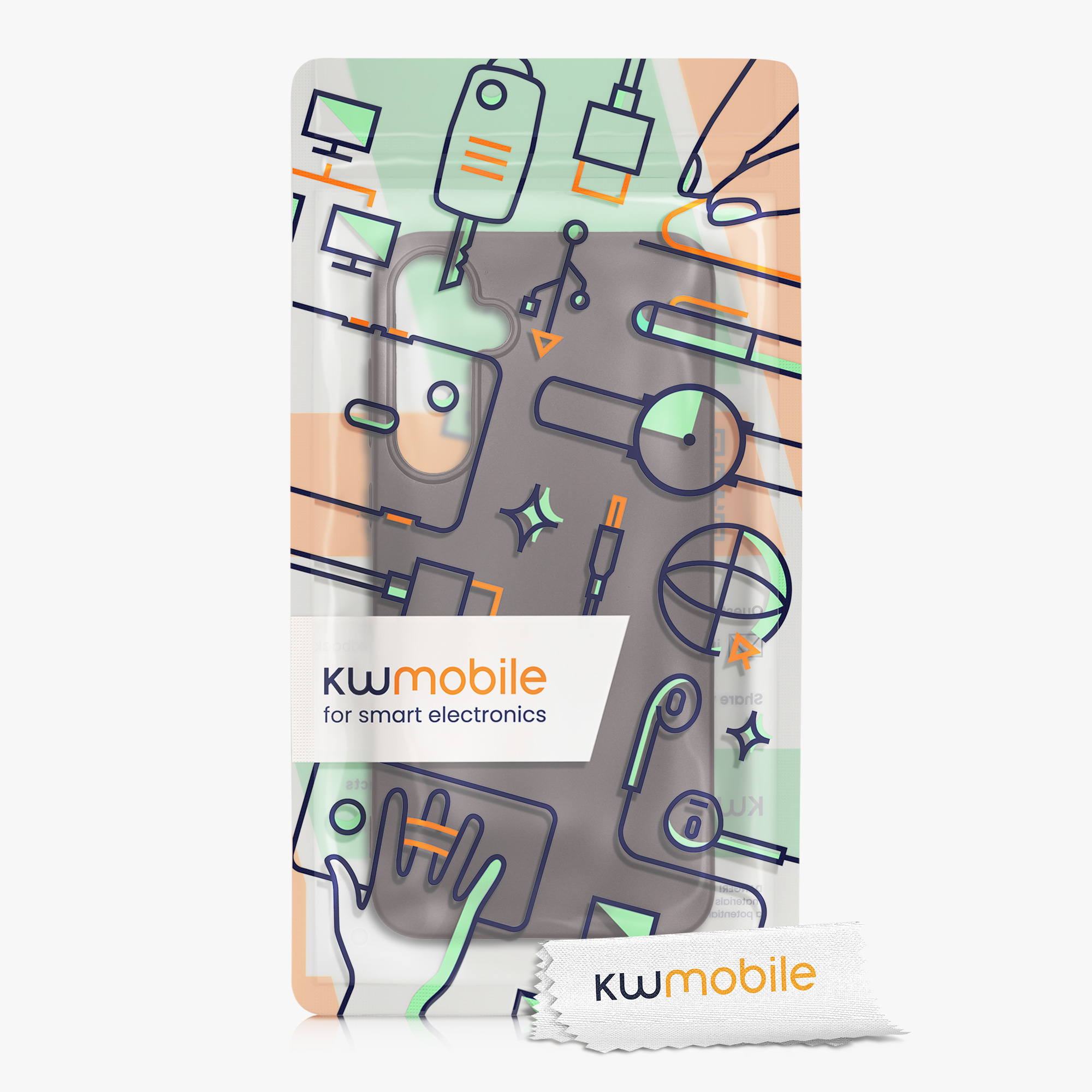 Kryt na mobil Samsung Galaxy A55 5G kwmobile TPU metalický Metalická ostružinová