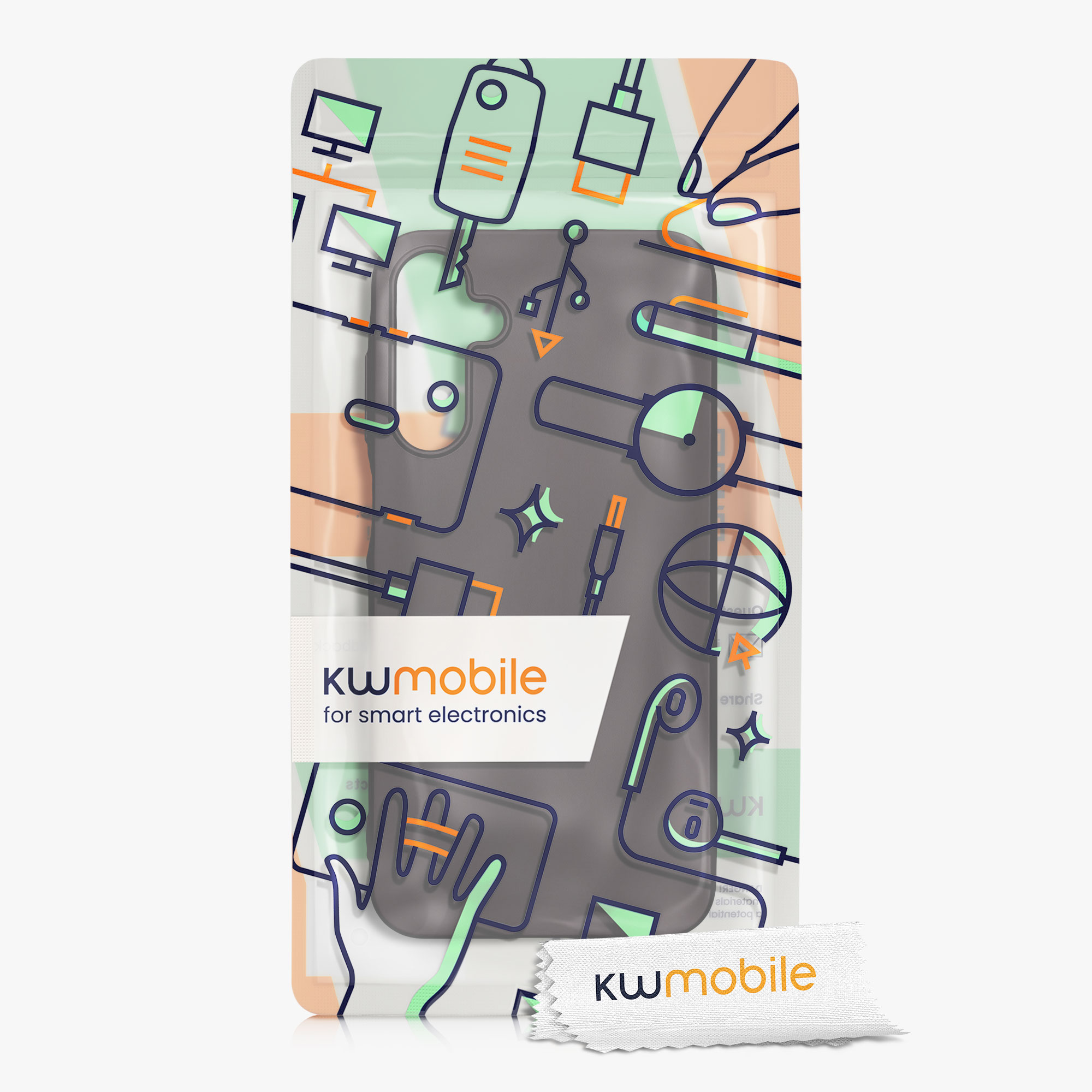 Kryt na mobil Samsung Galaxy A15 5G kwmobile TPU metalický Metalická ostružinová