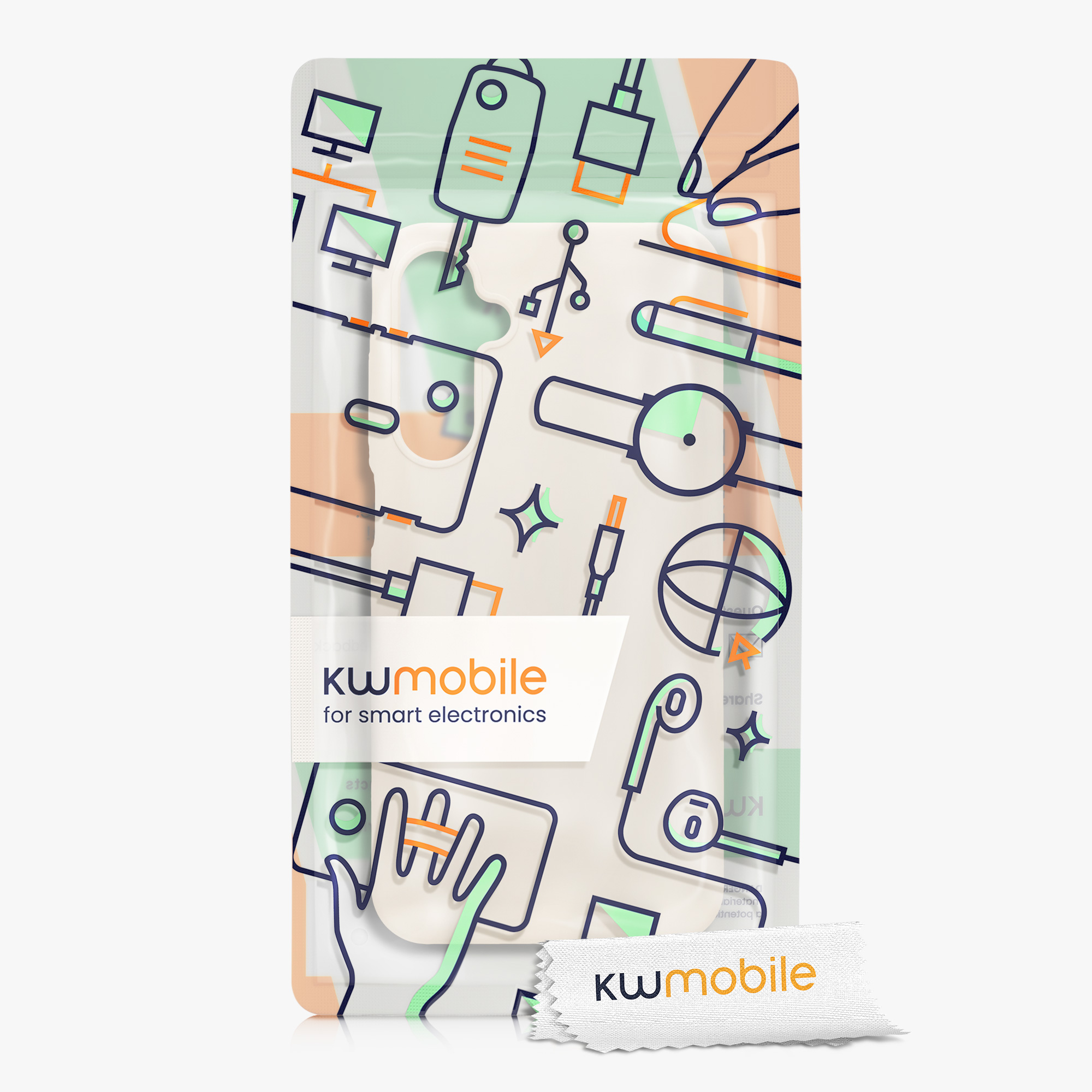 Kryt na mobil Samsung Galaxy A25 kwmobile TPU Matná krémová