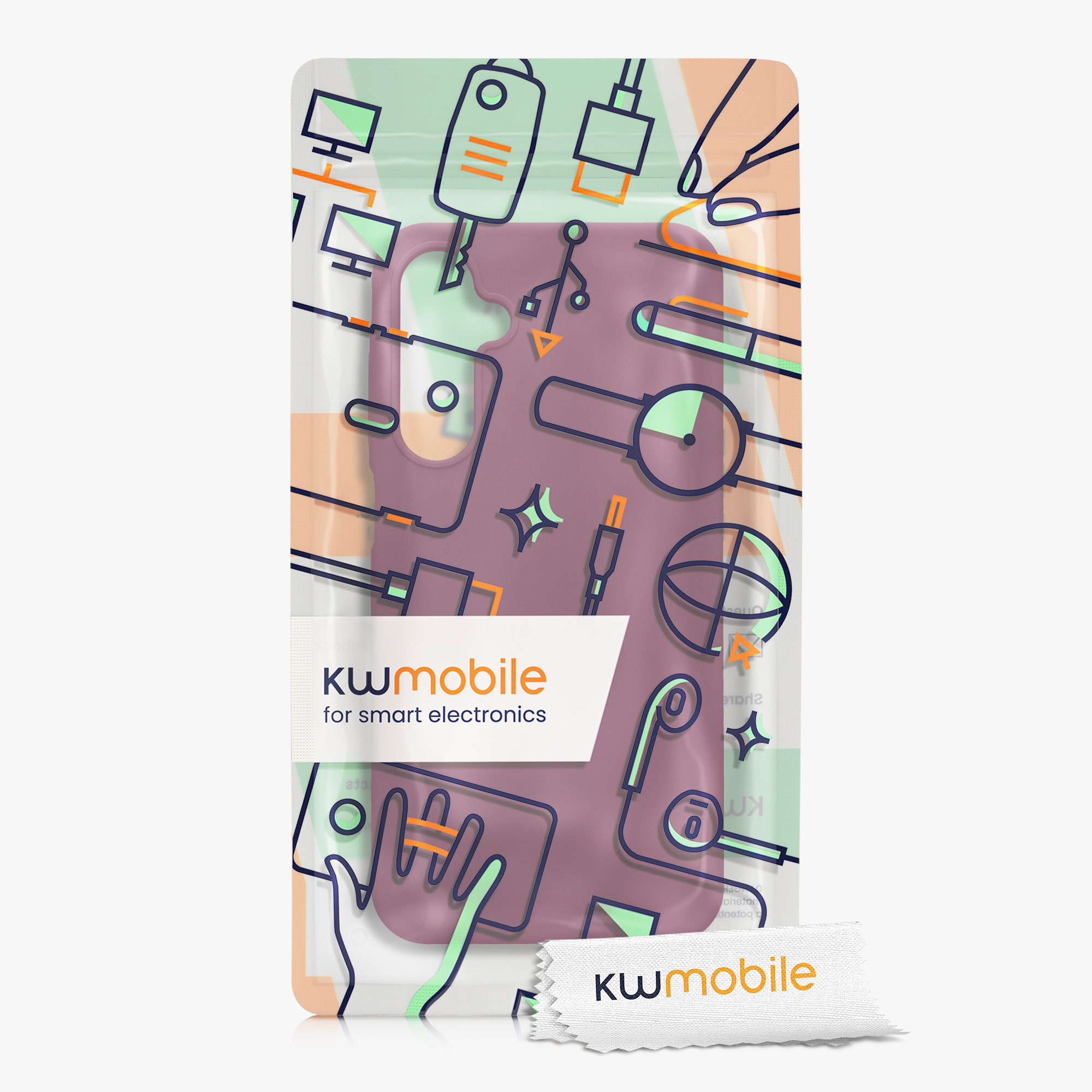 Kryt na mobil Samsung Galaxy A25 kwmobile TPU Bordeaux fialová