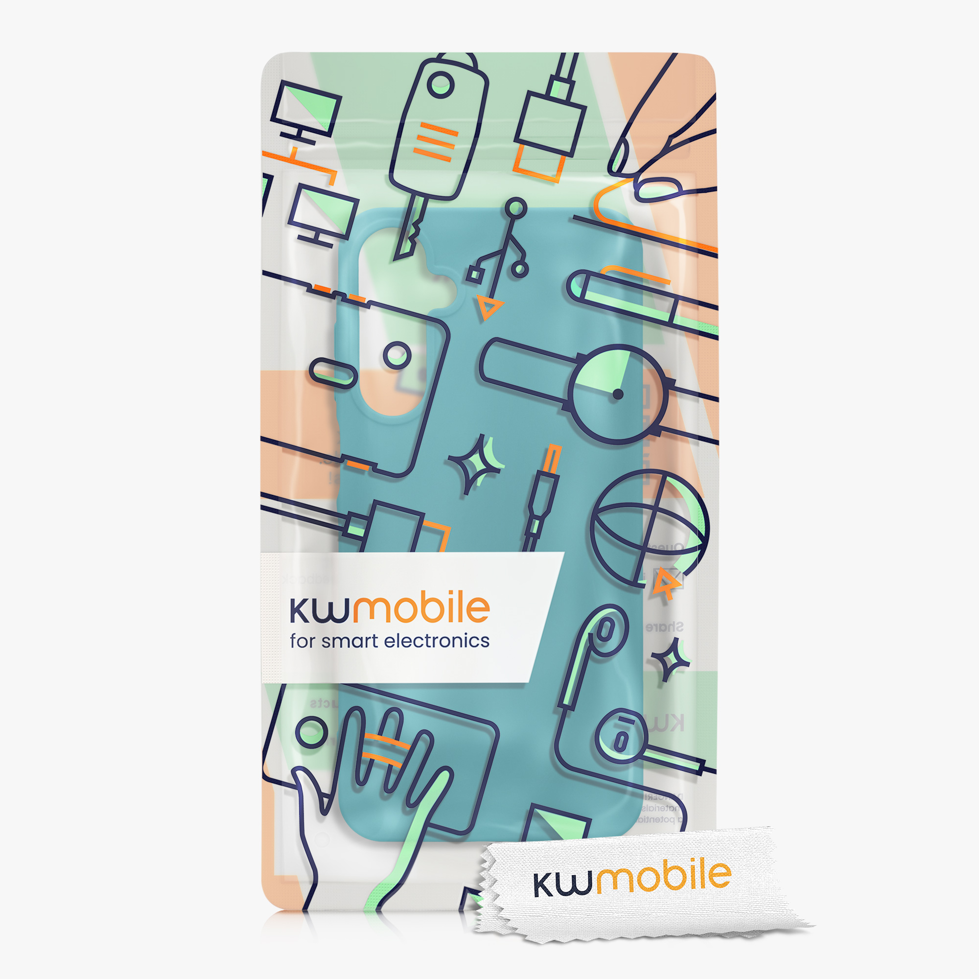Kryt na mobil Samsung Galaxy A25 kwmobile TPU Matná petrolejová