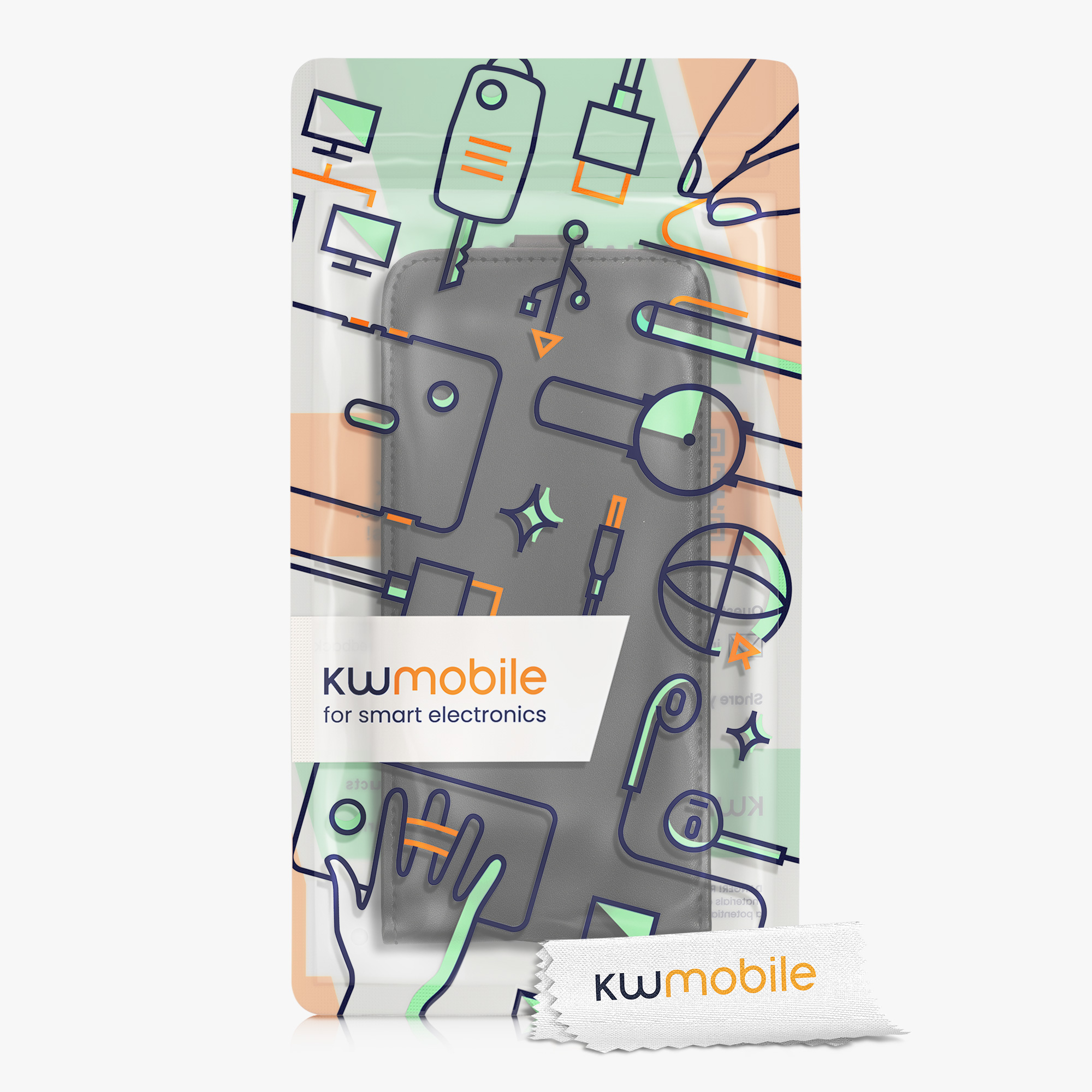 Flip pouzdro Samsung Galaxy A15 5G kwmobile PU kůže vertikální s magnetem Černá