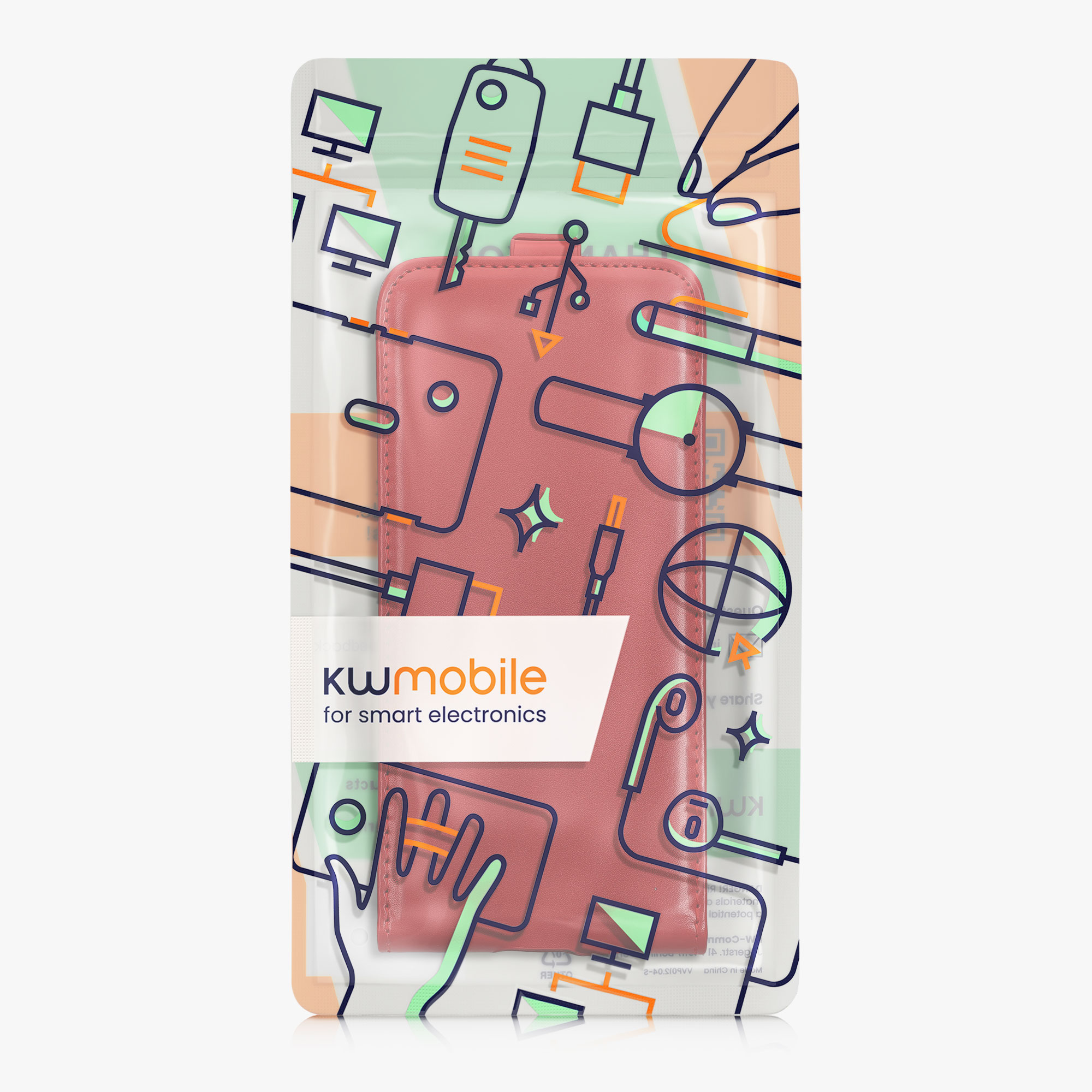 Flip pouzdro Samsung Galaxy A55 5G kwmobile PU kůže vertikální s magnetem Tmavě červená