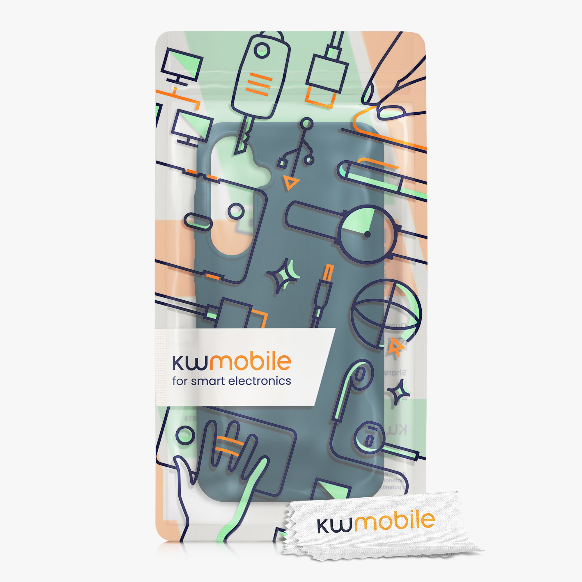 Kryt na mobil Samsung Galaxy A35 kwmobile TPU matně petrolejový