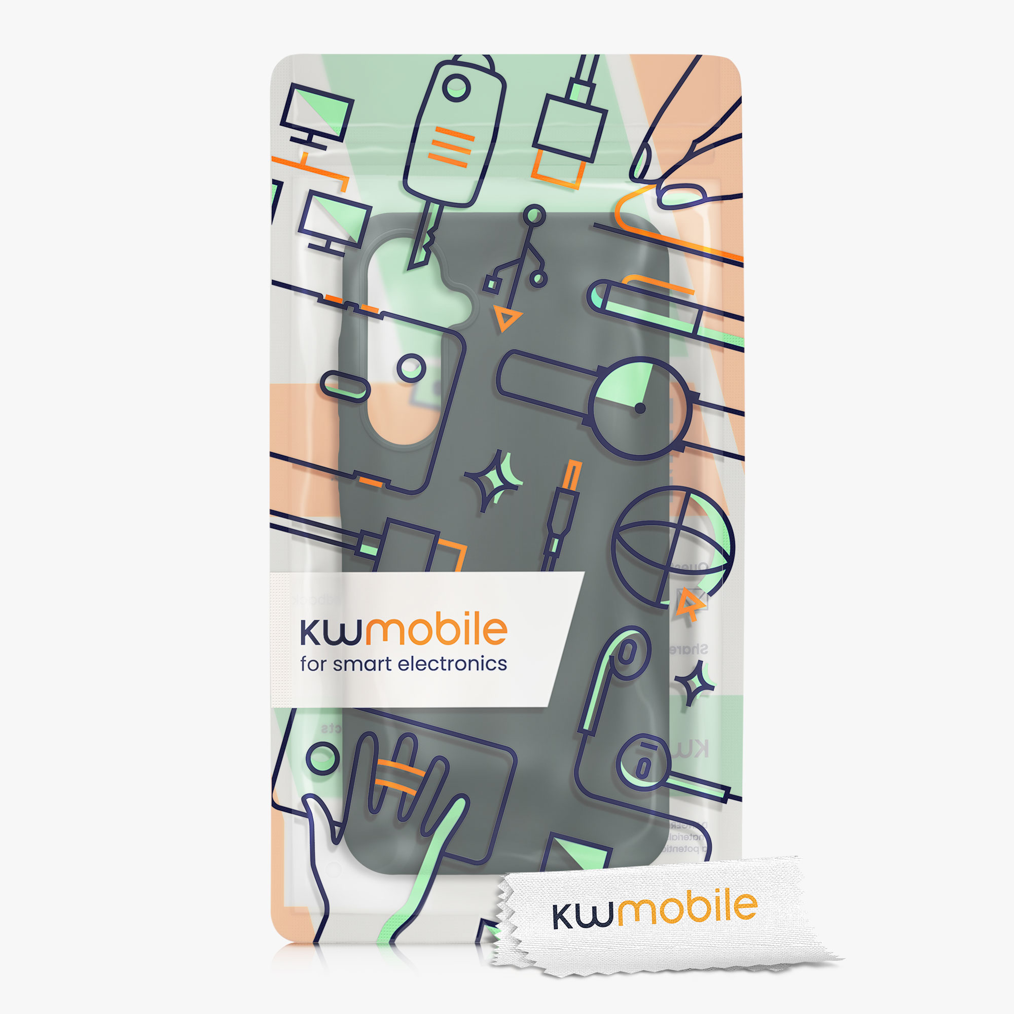 Kryt na mobil Samsung Galaxy A35 kwmobile TPU mechově zelený