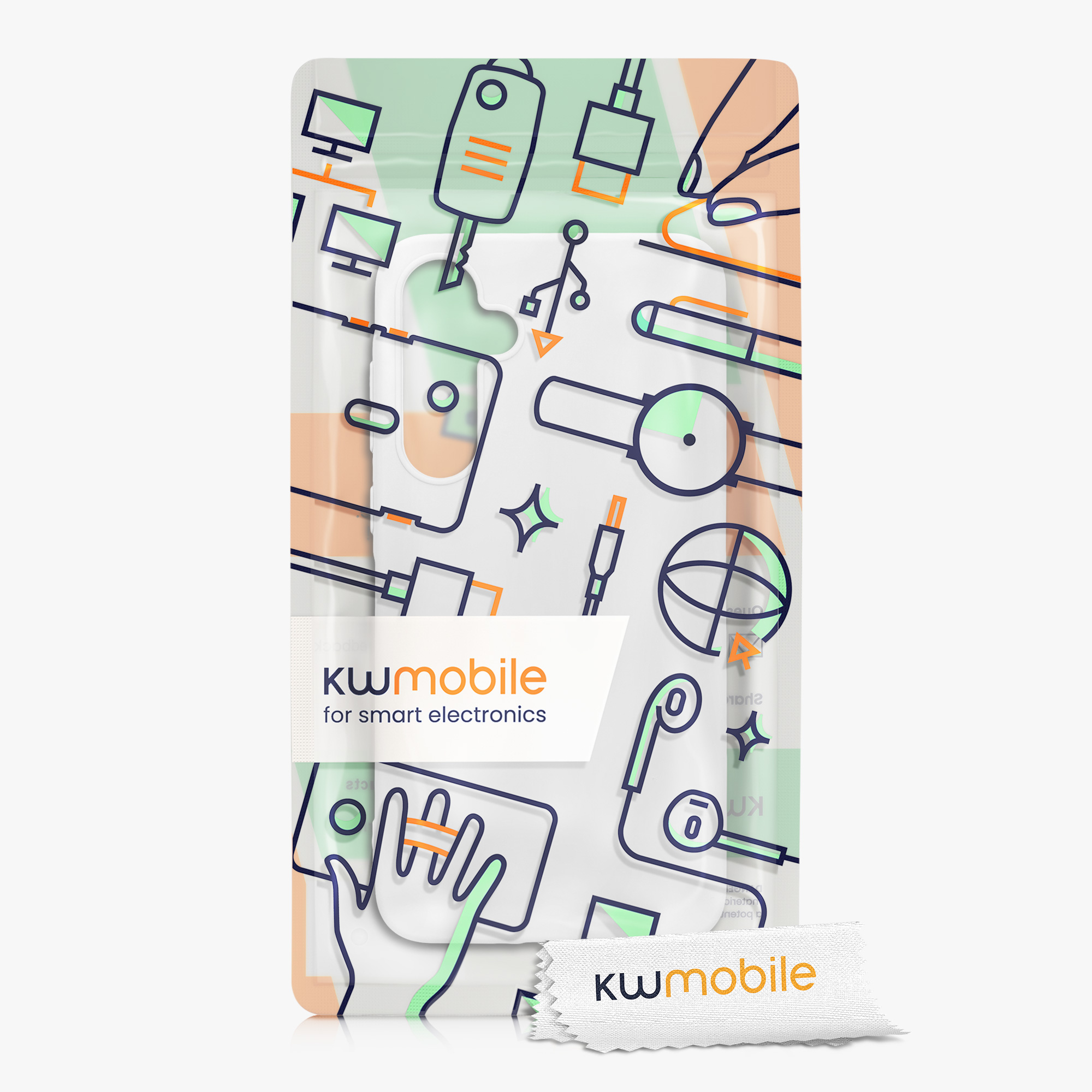 Kryt na mobil Samsung Galaxy A35 kwmobile TPU matně bílý