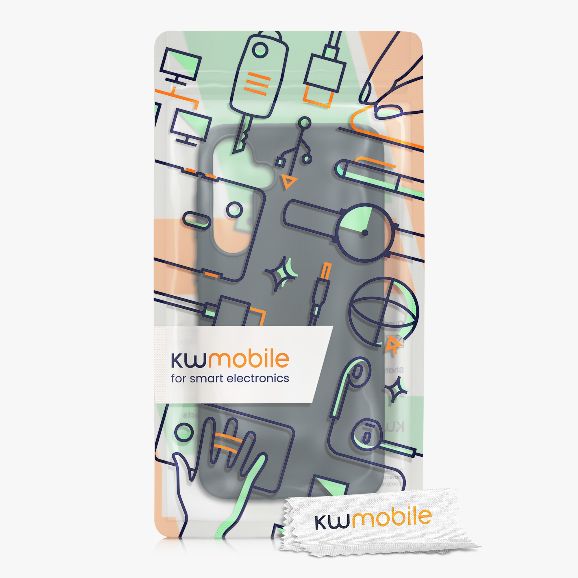 Kryt na mobil Samsung Galaxy A35 kwmobile TPU tmavě břidlicový