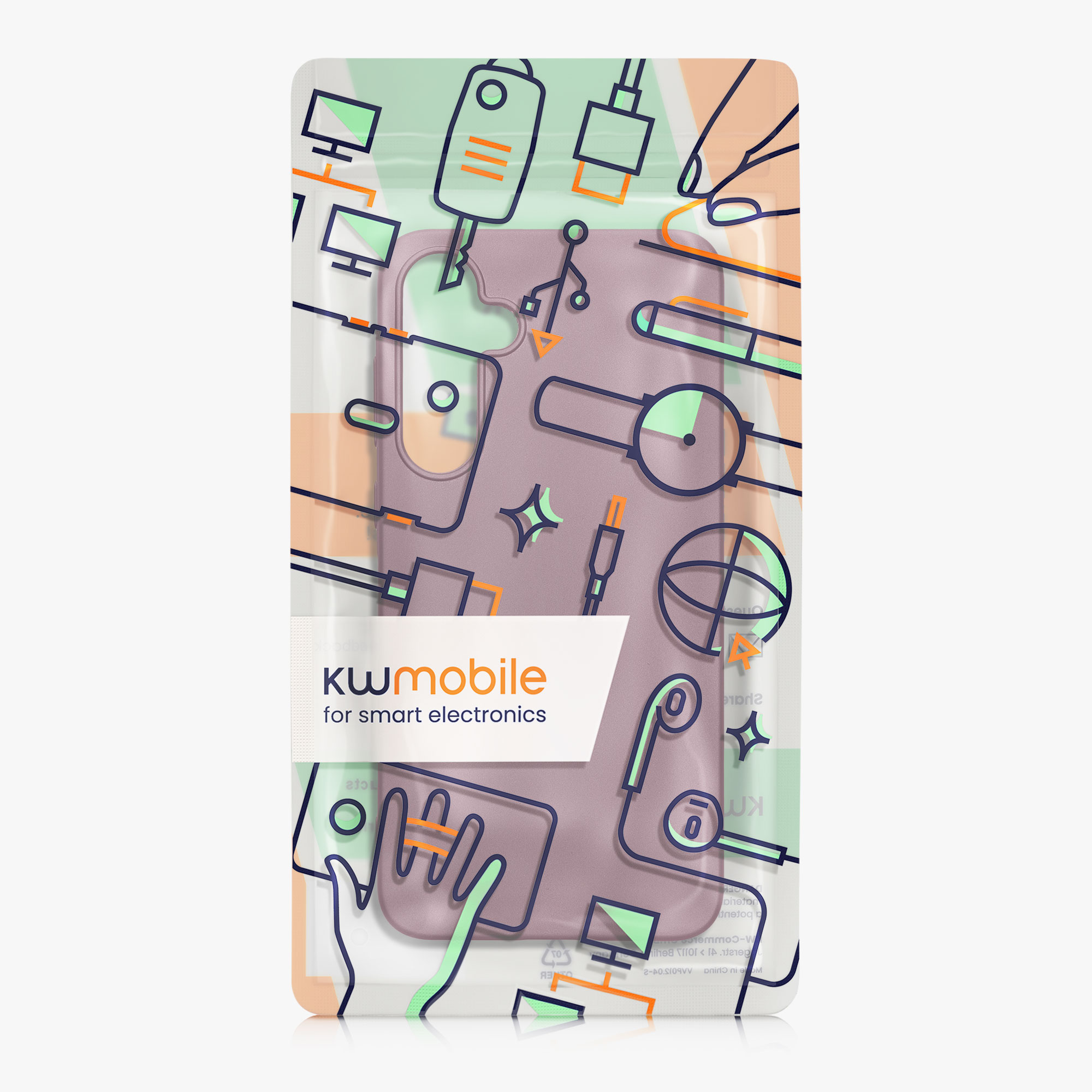 Metalický kryt na mobil Samsung Galaxy A35 kwmobile metalicky levandulový