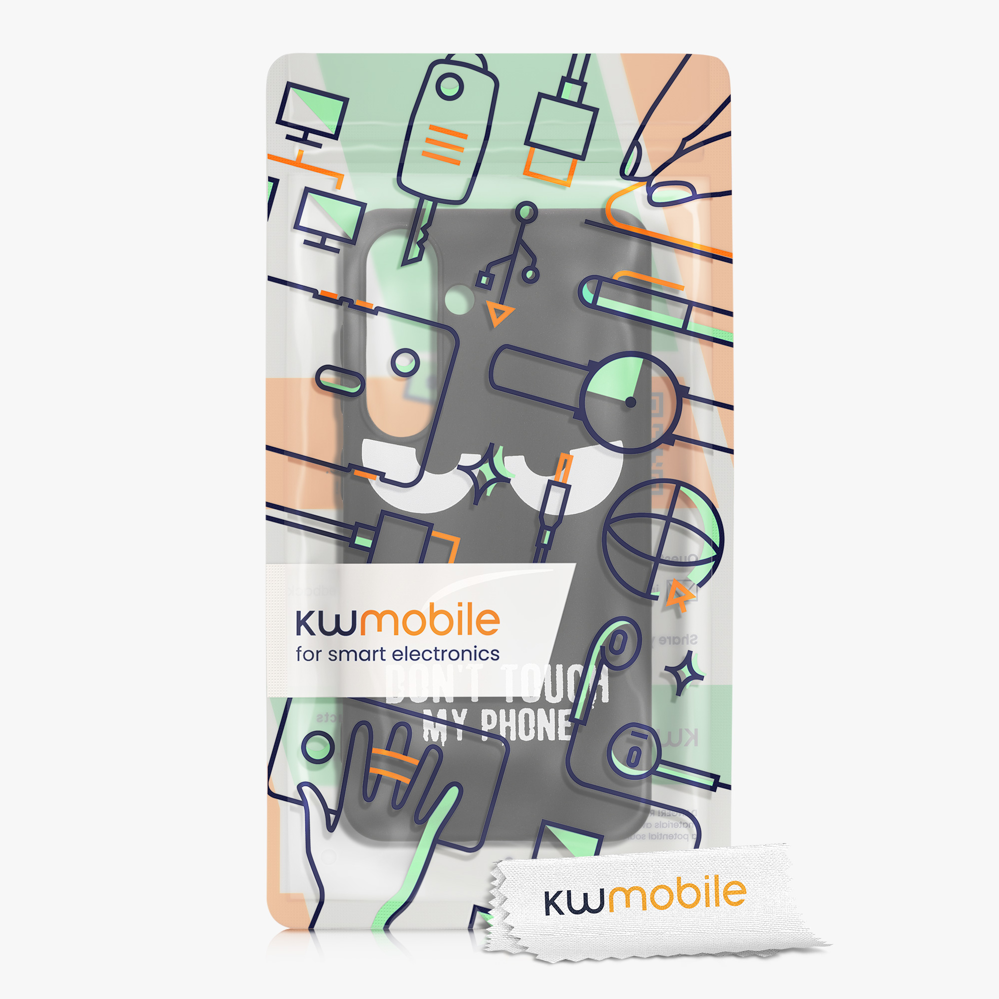 Silikonový kryt na mobil Galaxy S24 kwmobile bílá / černá