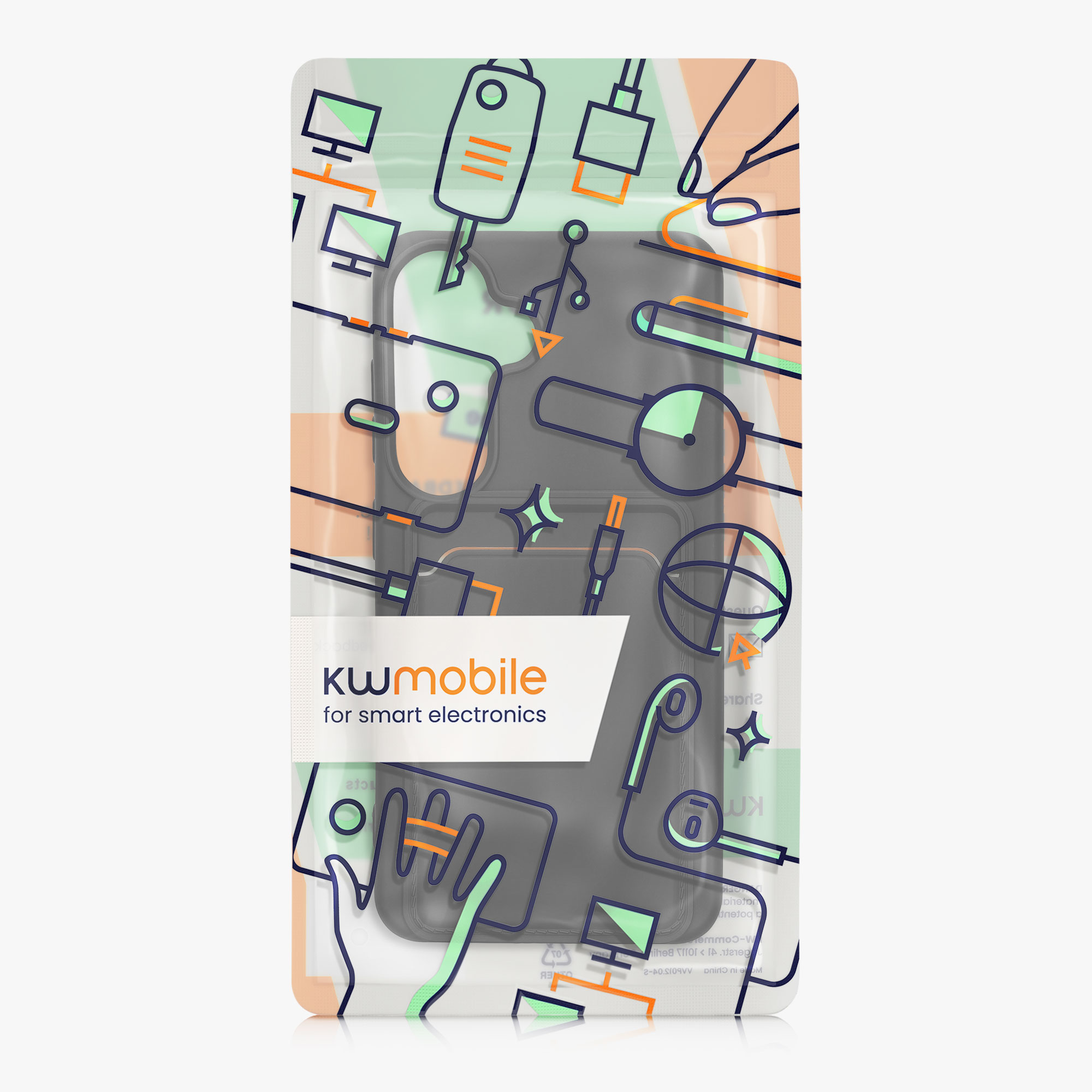 Kryt na mobil Galaxy S24 kwmobile s kartou černá