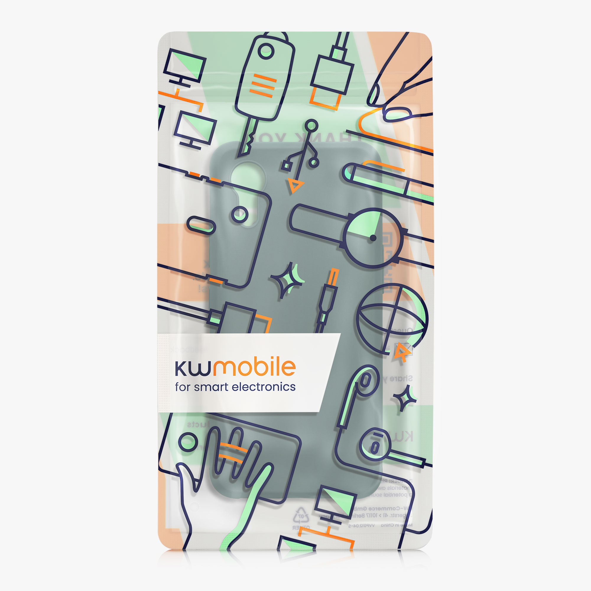 Kryt kwmobile pro Samsung Galaxy Xcover7 - modrozelená