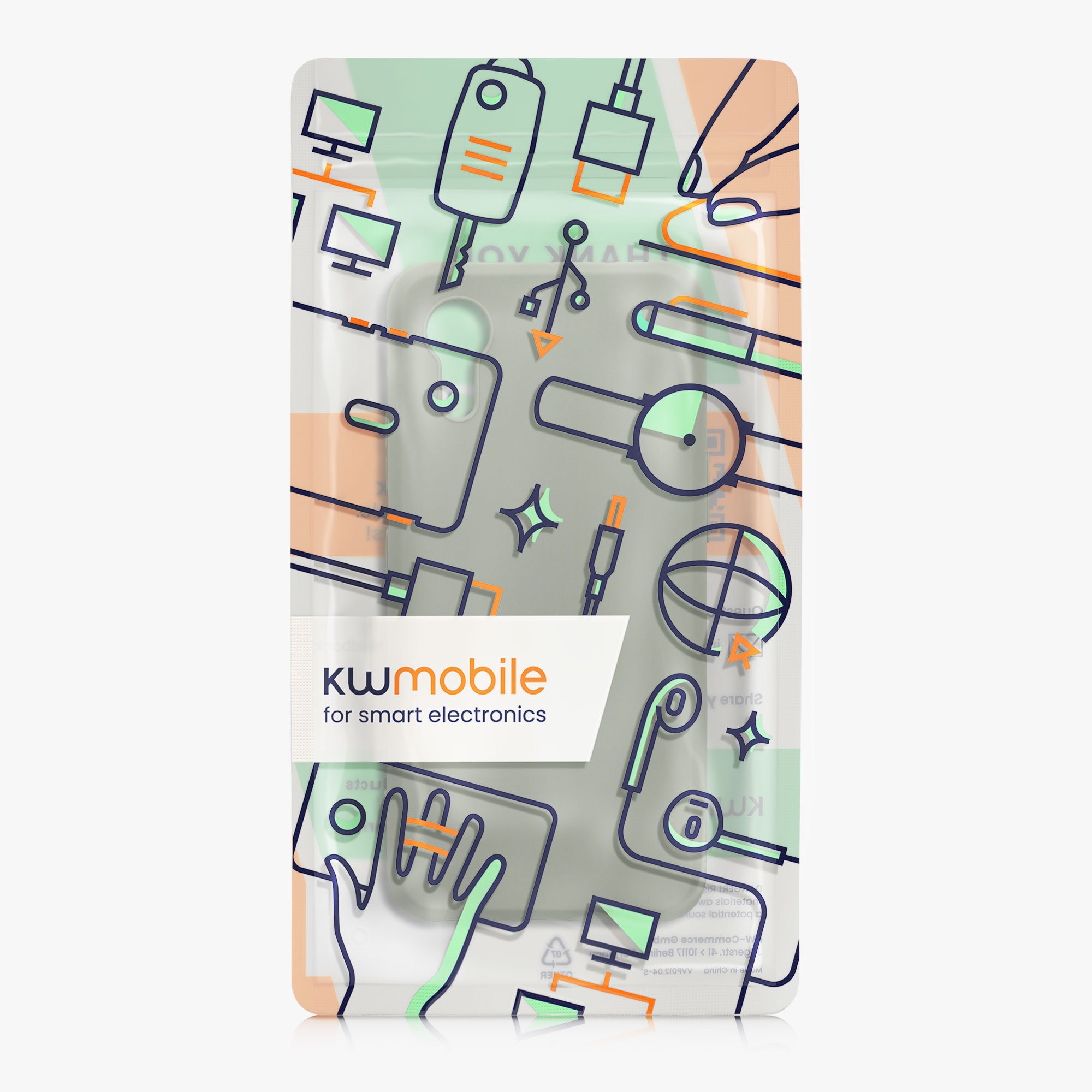 Kryt kwmobile pro Samsung Galaxy Xcover7 - šedozelená