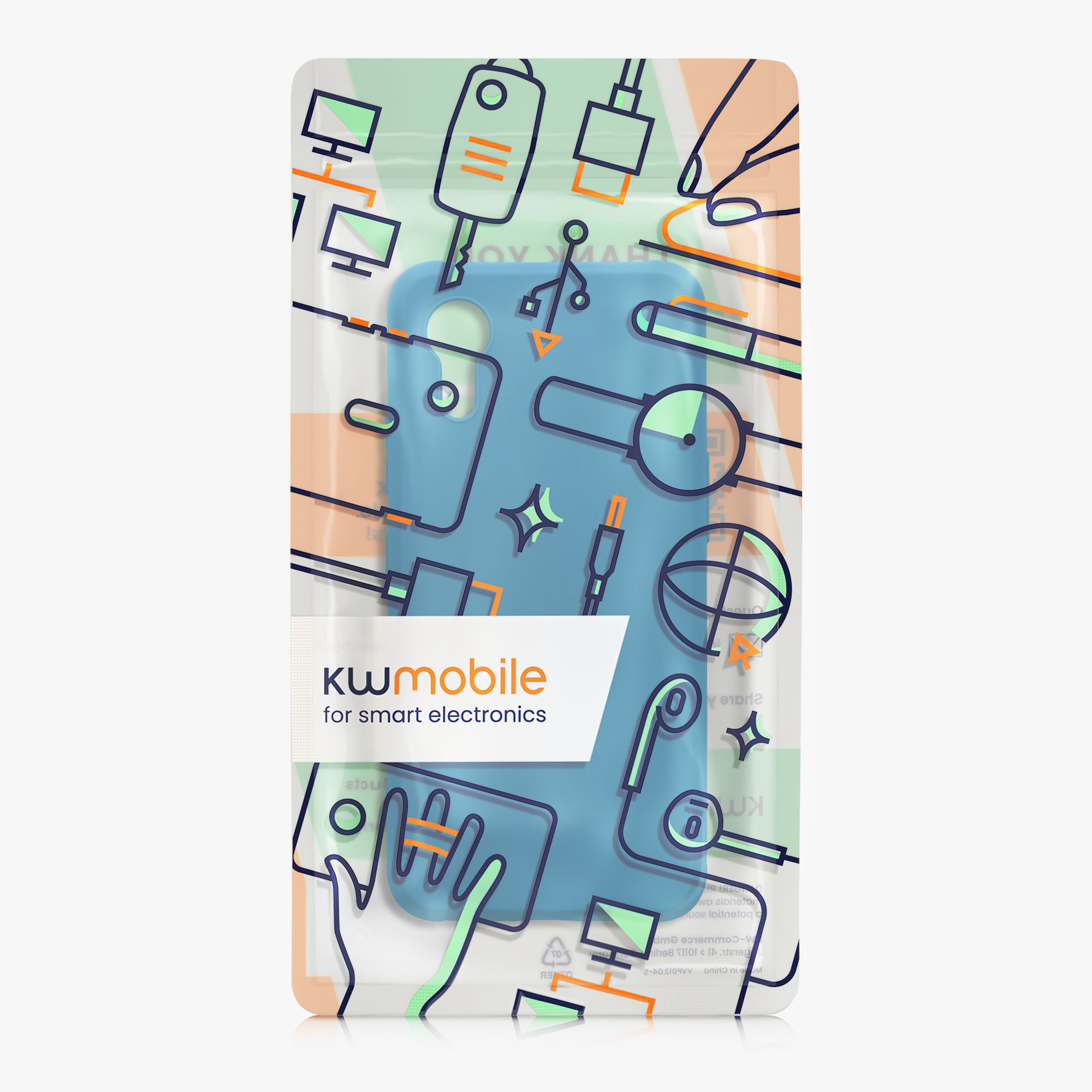 Kryt kwmobile pro Samsung Galaxy Xcover7 - karibská modrá