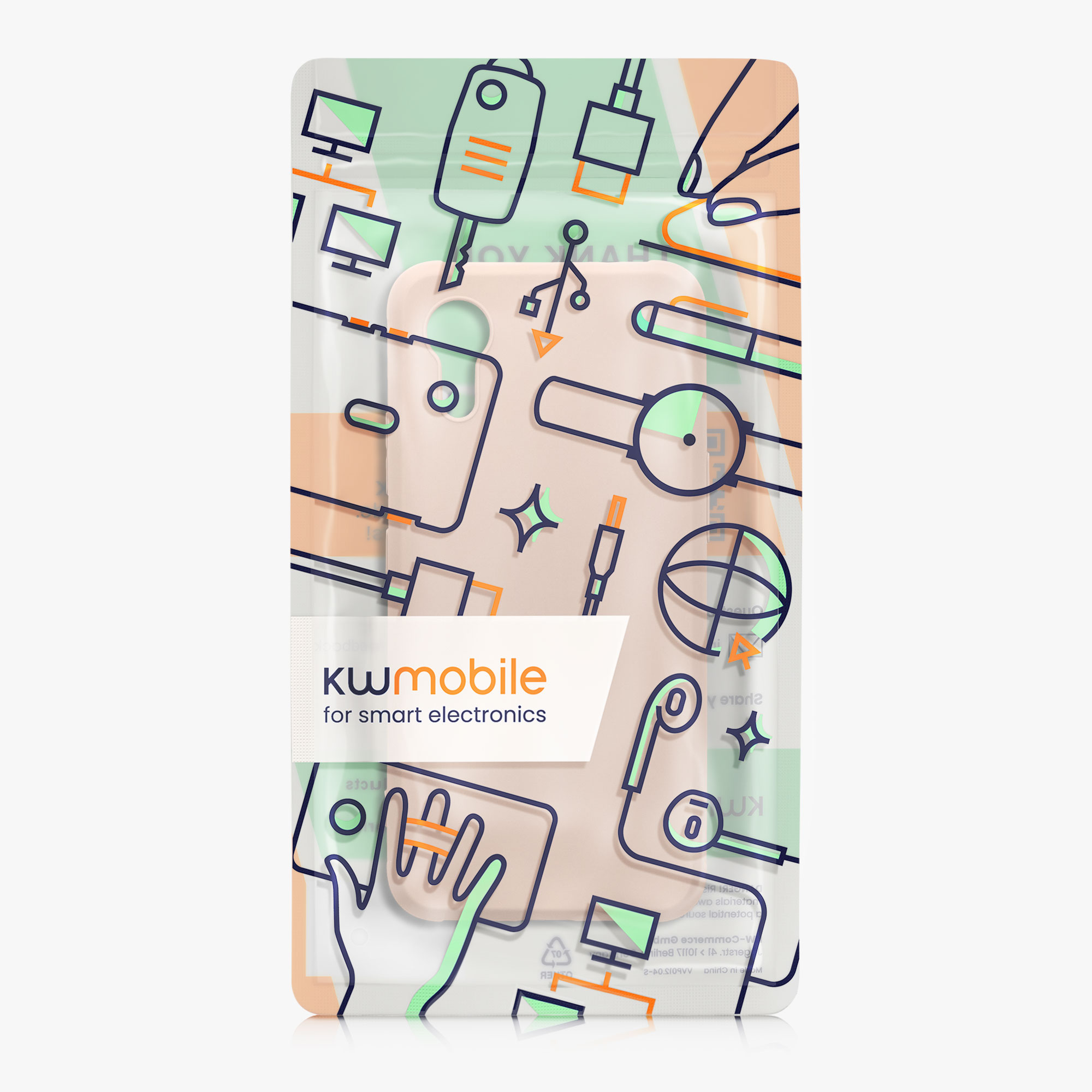 Kryt kwmobile pro Samsung Galaxy Xcover7 - Coconut Swirl