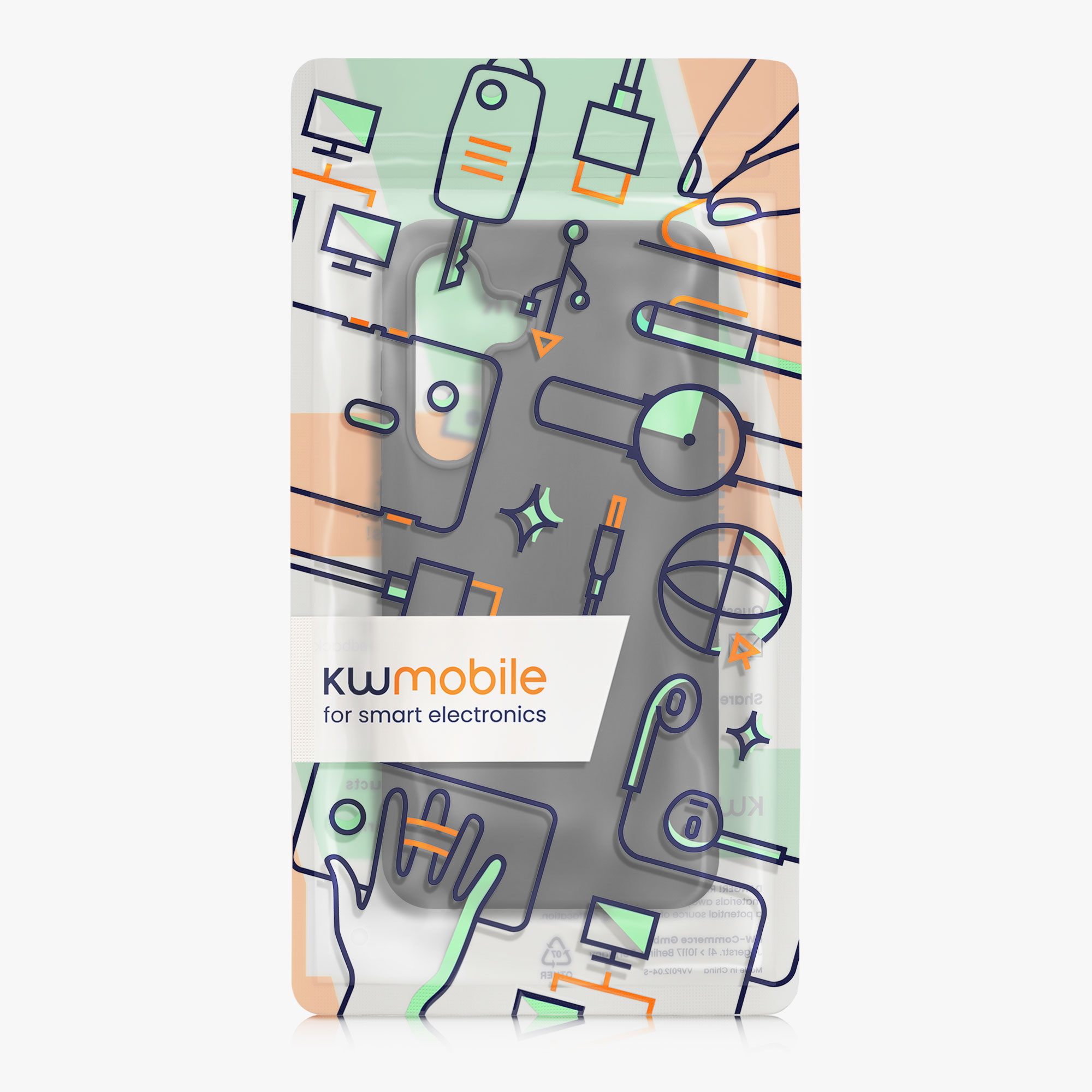 Silikonový kryt na mobil Galaxy S24 FE kwmobile tmavě šedá