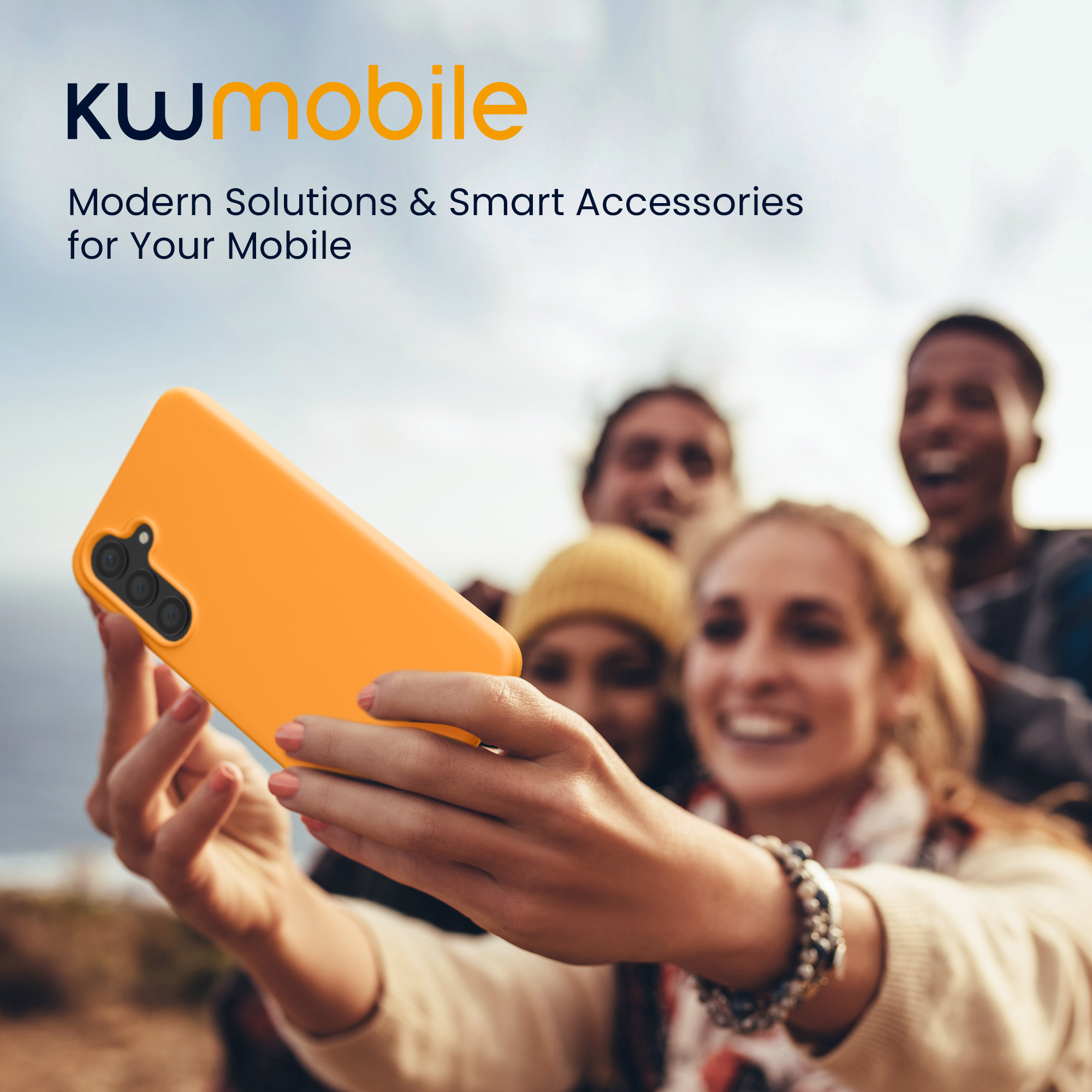 Kryt na mobil Samsung Galaxy S24 FE kwmobile oranžová Fruity Orange
