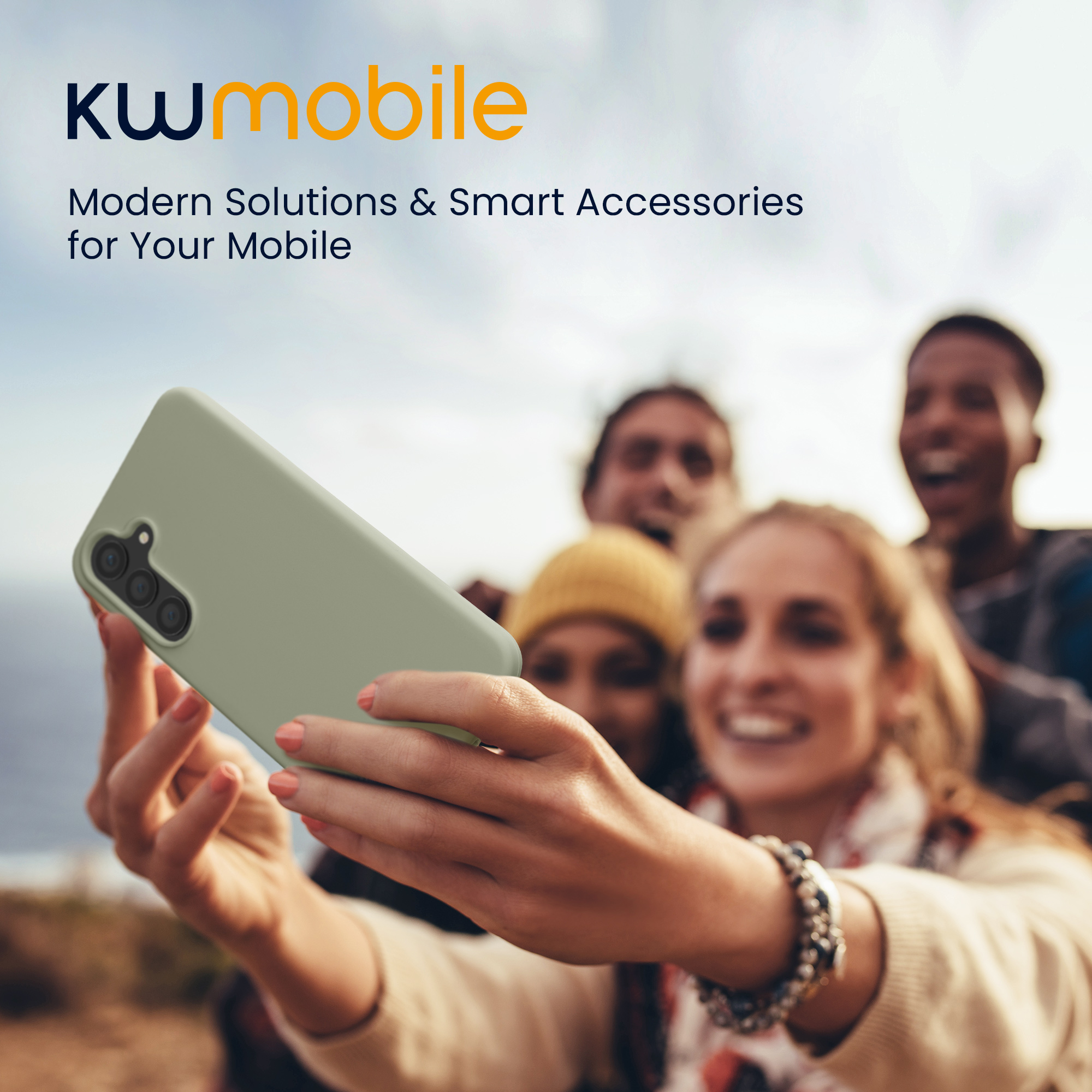 Silikonový kryt na mobil Galaxy S24 FE kwmobile šedozelená