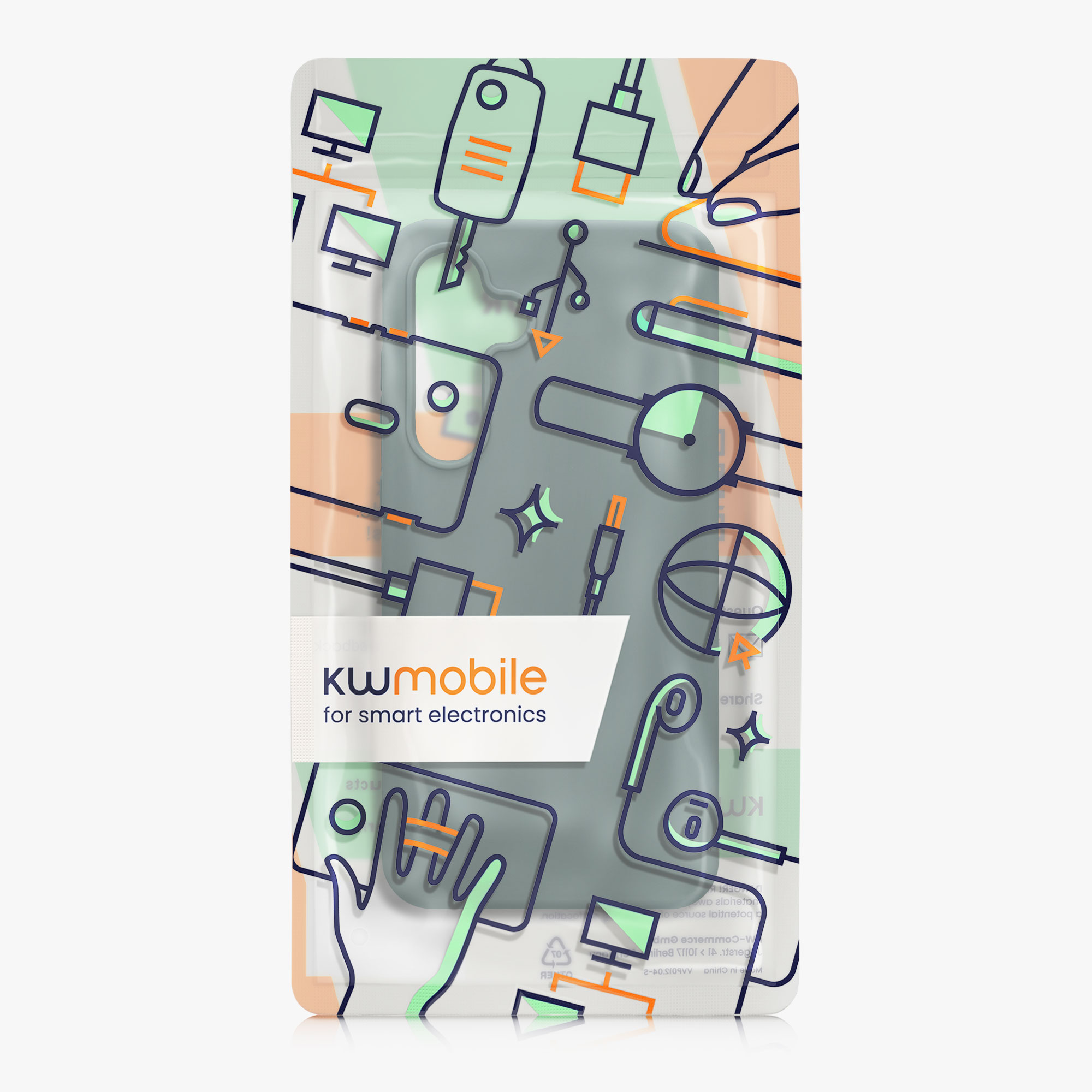 Kryt na mobil Samsung Galaxy S24 FE kwmobile modrozelená