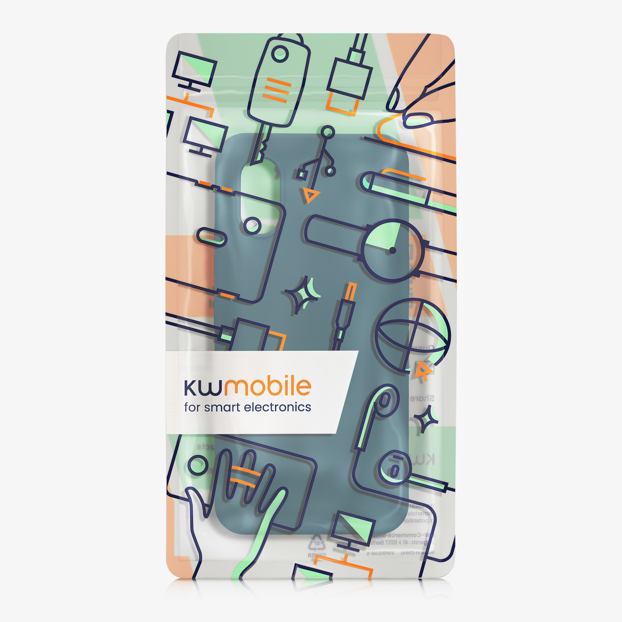 Kryt kwmobile pro Samsung Galaxy Xcover7 - Wireless Charging Teal Matte
