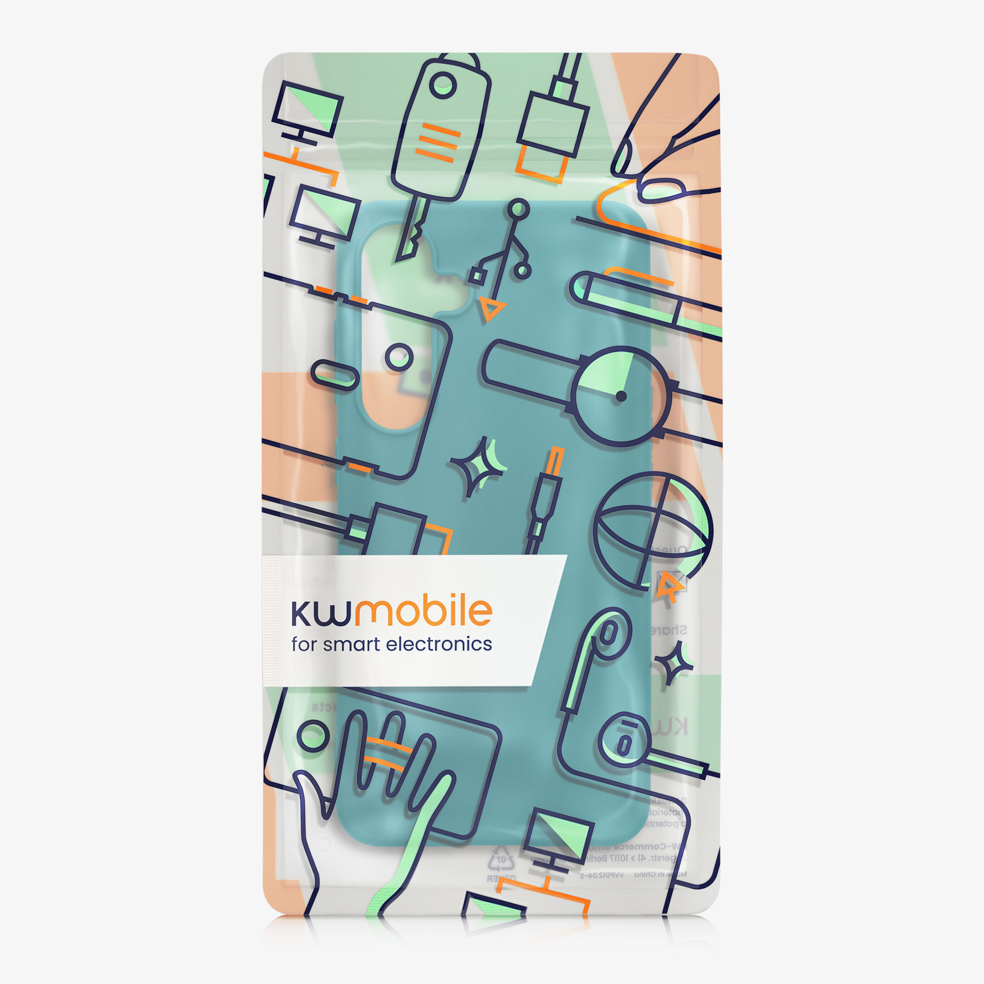 Kryt na mobil Samsung Galaxy S24 FE kwmobile matná petrolejová Teal Matte
