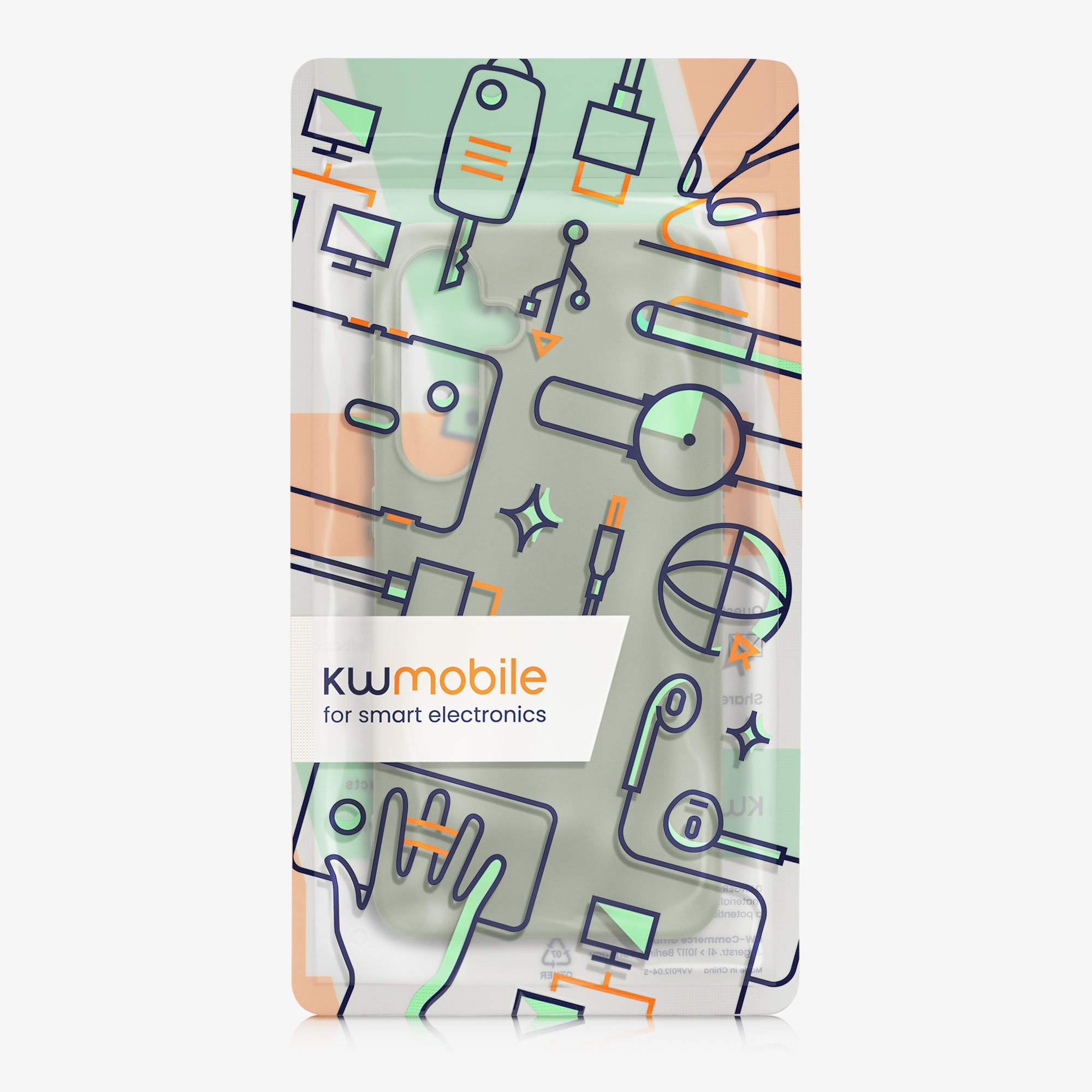 Kryt na mobil Samsung Galaxy S24 FE kwmobile šedozelená