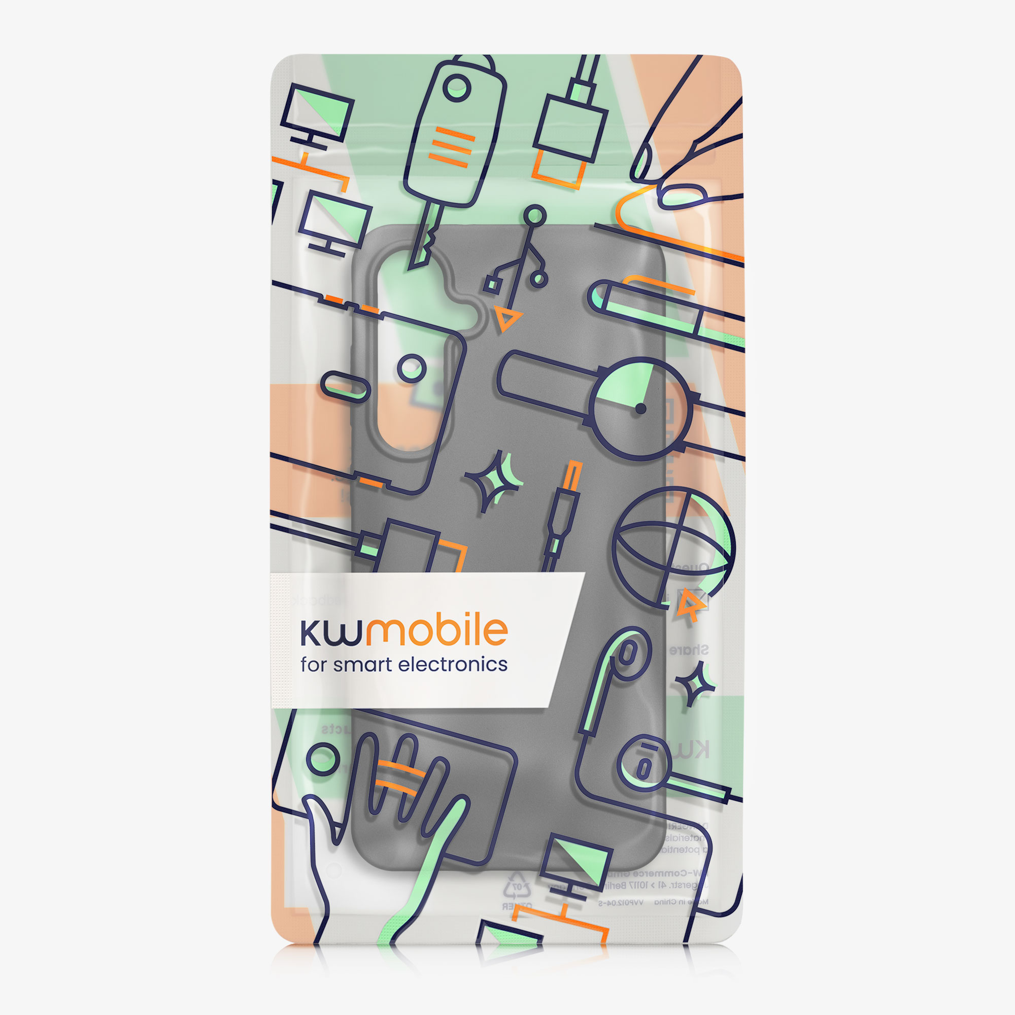 Metalický kryt na mobil Galaxy S24 FE kwmobile metalická šedá