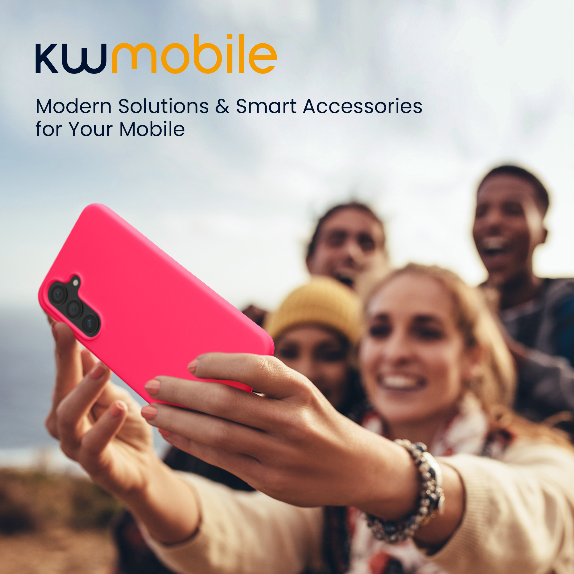 Kryt na mobil Samsung Galaxy S25 kwmobile neonově růžová