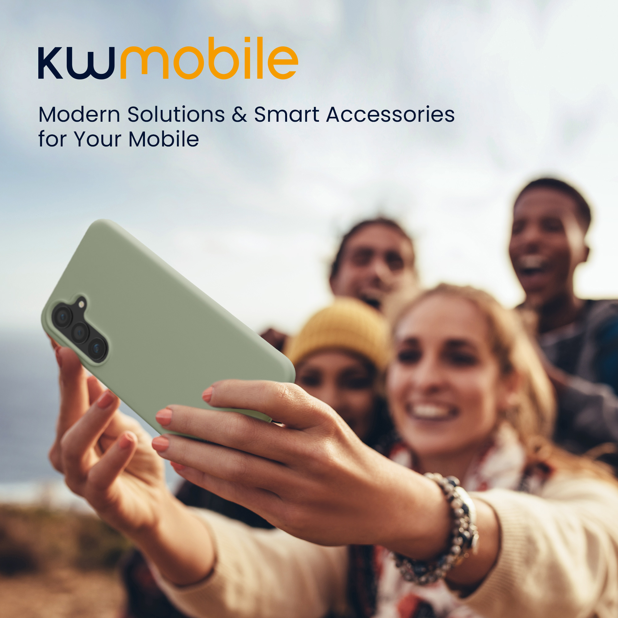 Kryt na mobil Samsung Galaxy S25 kwmobile šedozelená