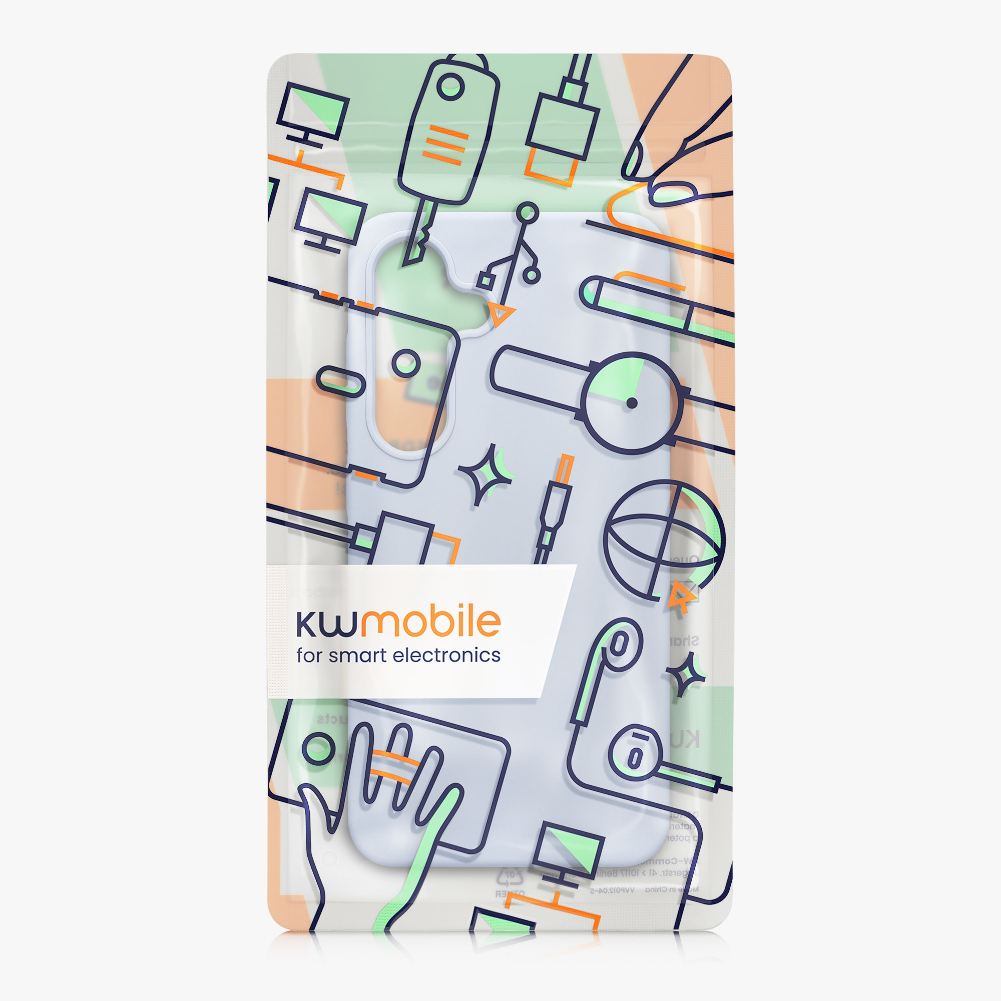 Kryt na mobil Samsung Galaxy S25 kwmobile matná světle modrá
