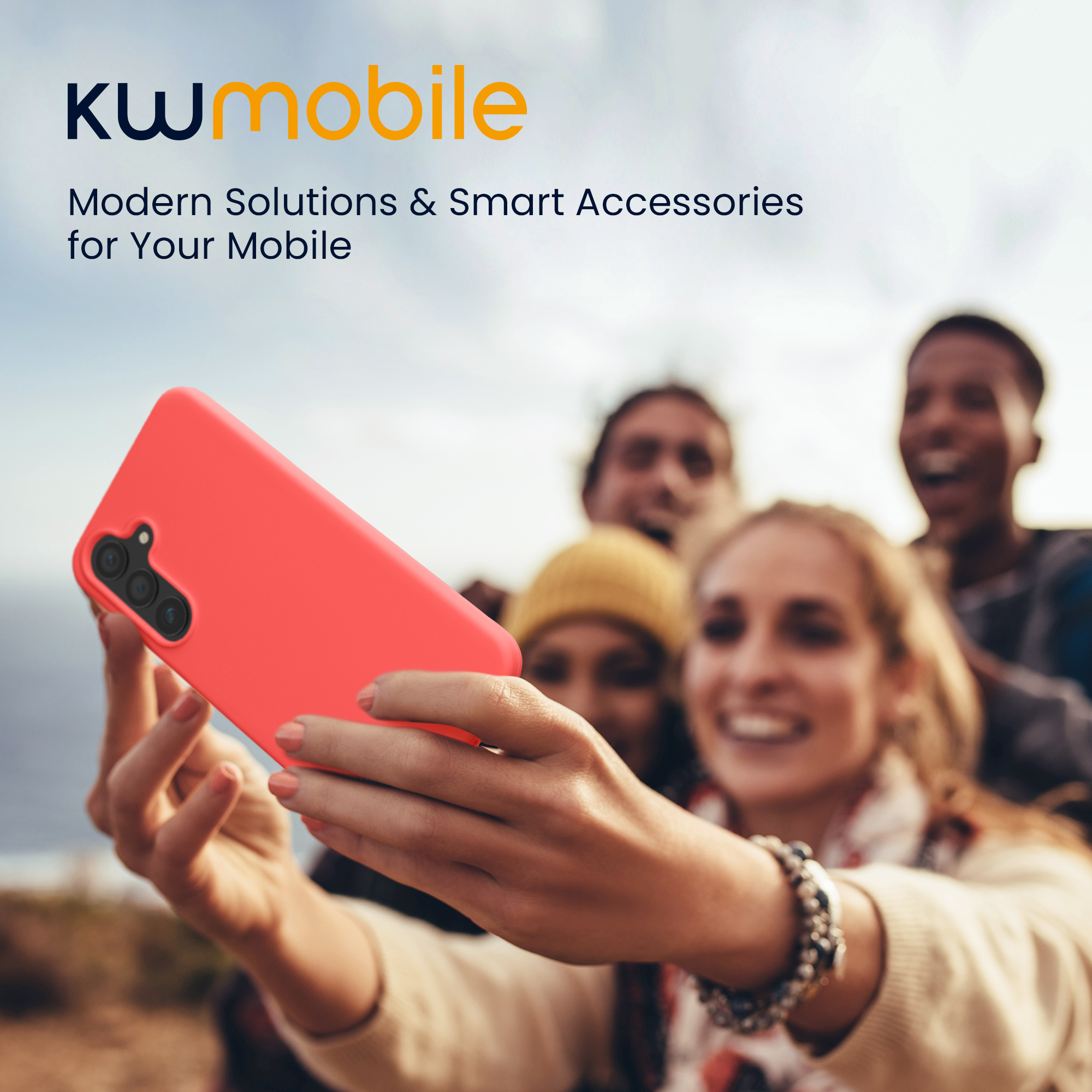 Kryt na mobil Samsung Galaxy S25 kwmobile neonově korálová