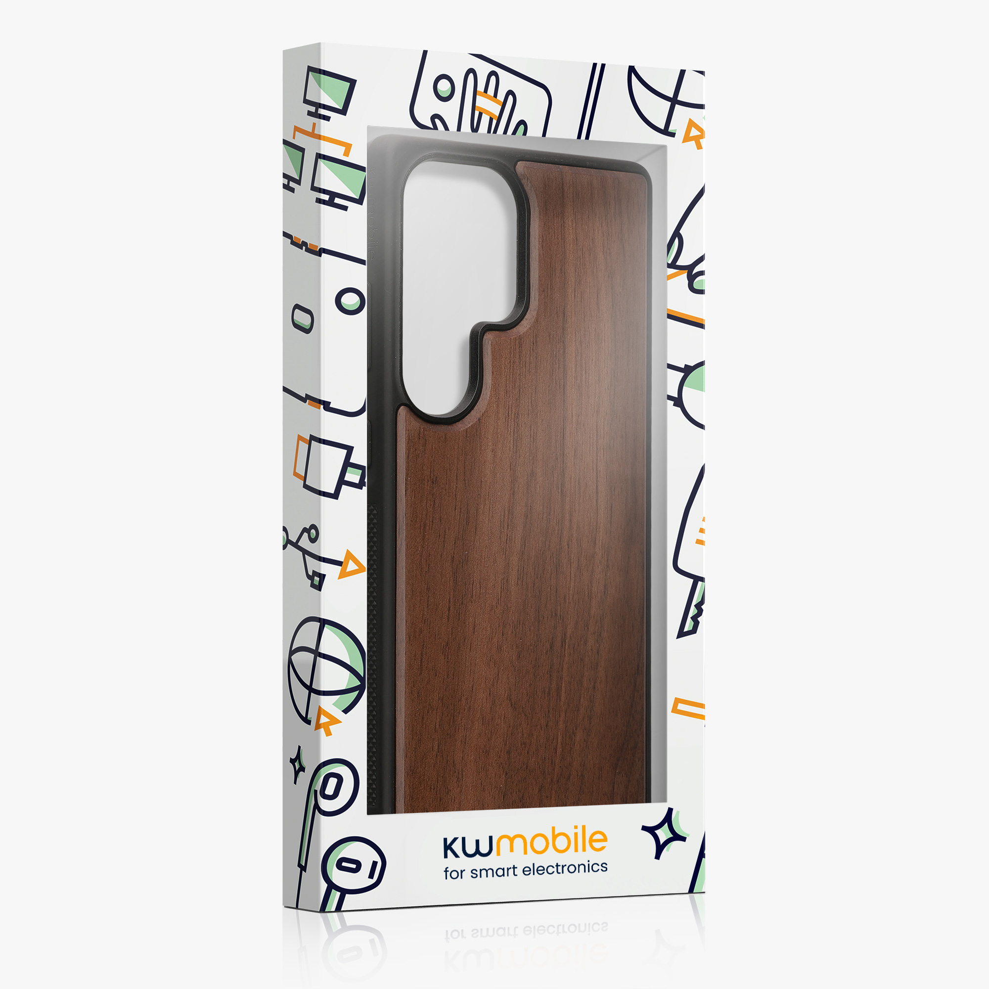 Dřevěný kryt na mobil Samsung Galaxy S25 Ultra kwmobile