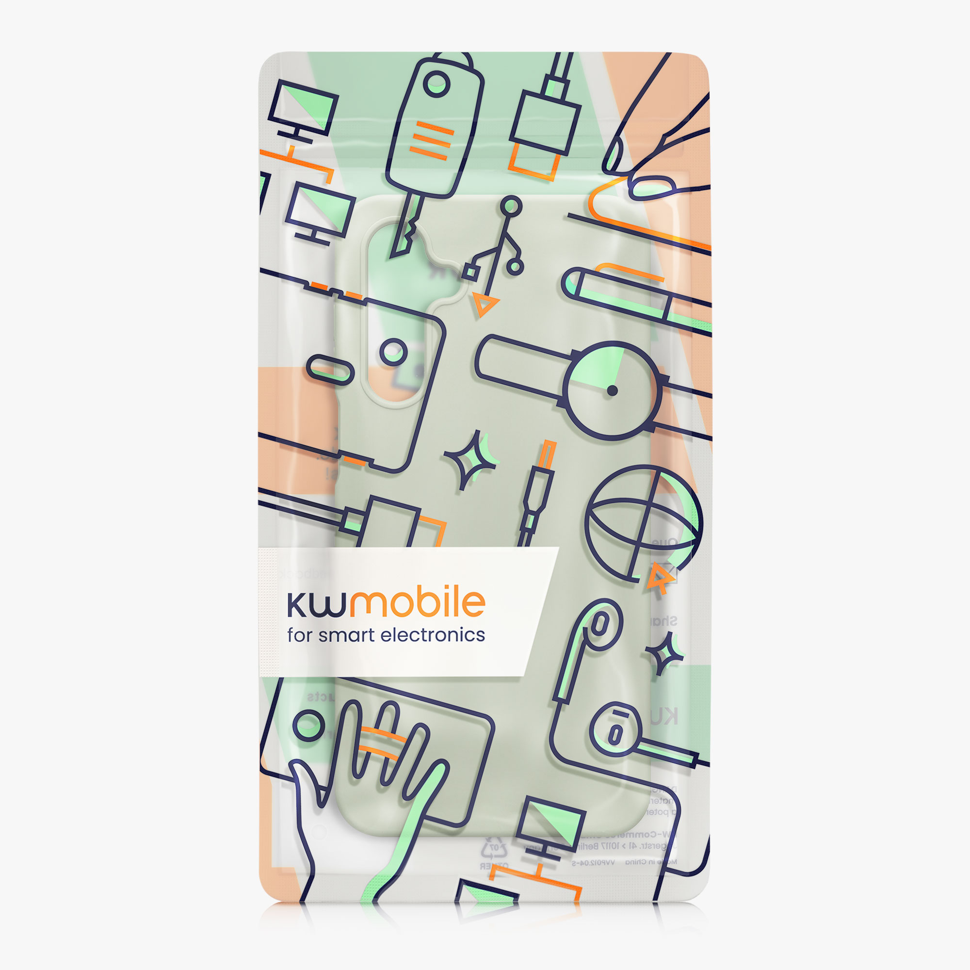 Kryt na mobil Samsung Galaxy A16 5G kwmobile TPU šedozelený