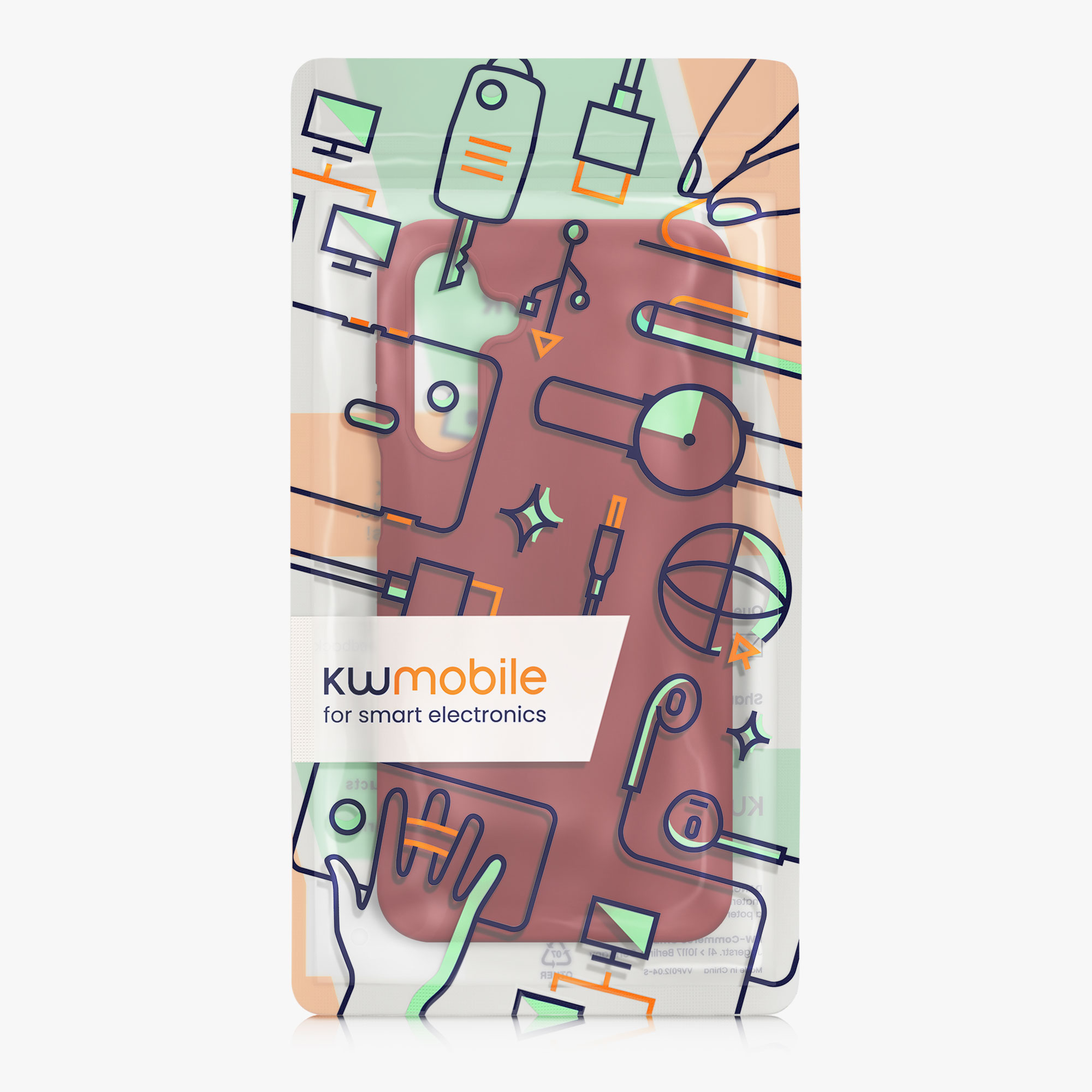 Kryt na mobil Samsung Galaxy A16 5G kwmobile TPU Červená rebarbora