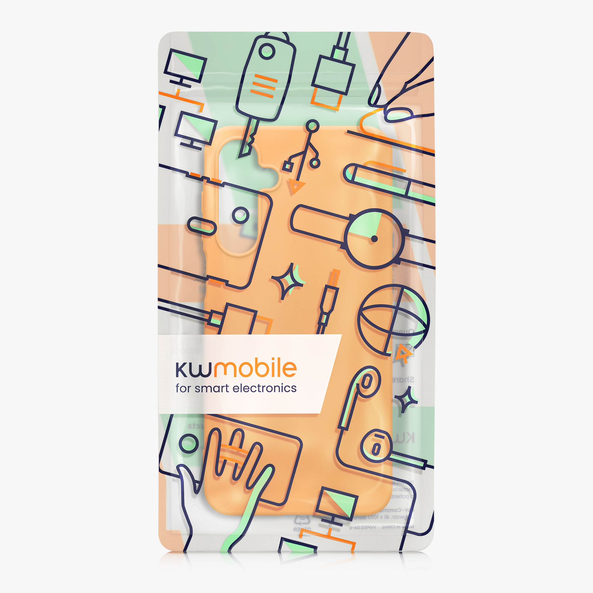 Kryt na mobil Samsung Galaxy A16 5G kwmobile TPU Ovocná oranžová