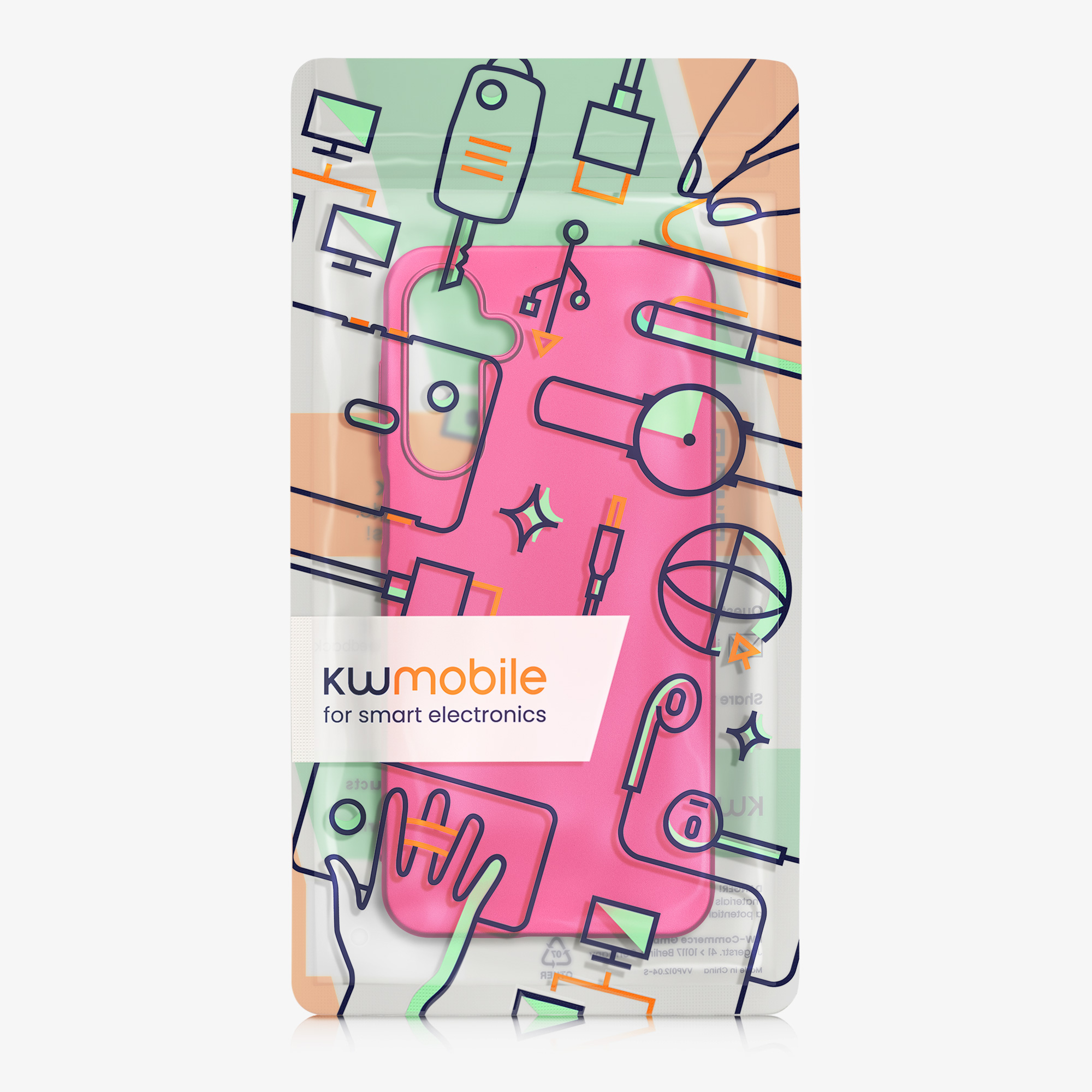 Metalický kryt na mobil Samsung Galaxy A16 5G kwmobile metalicky růžový