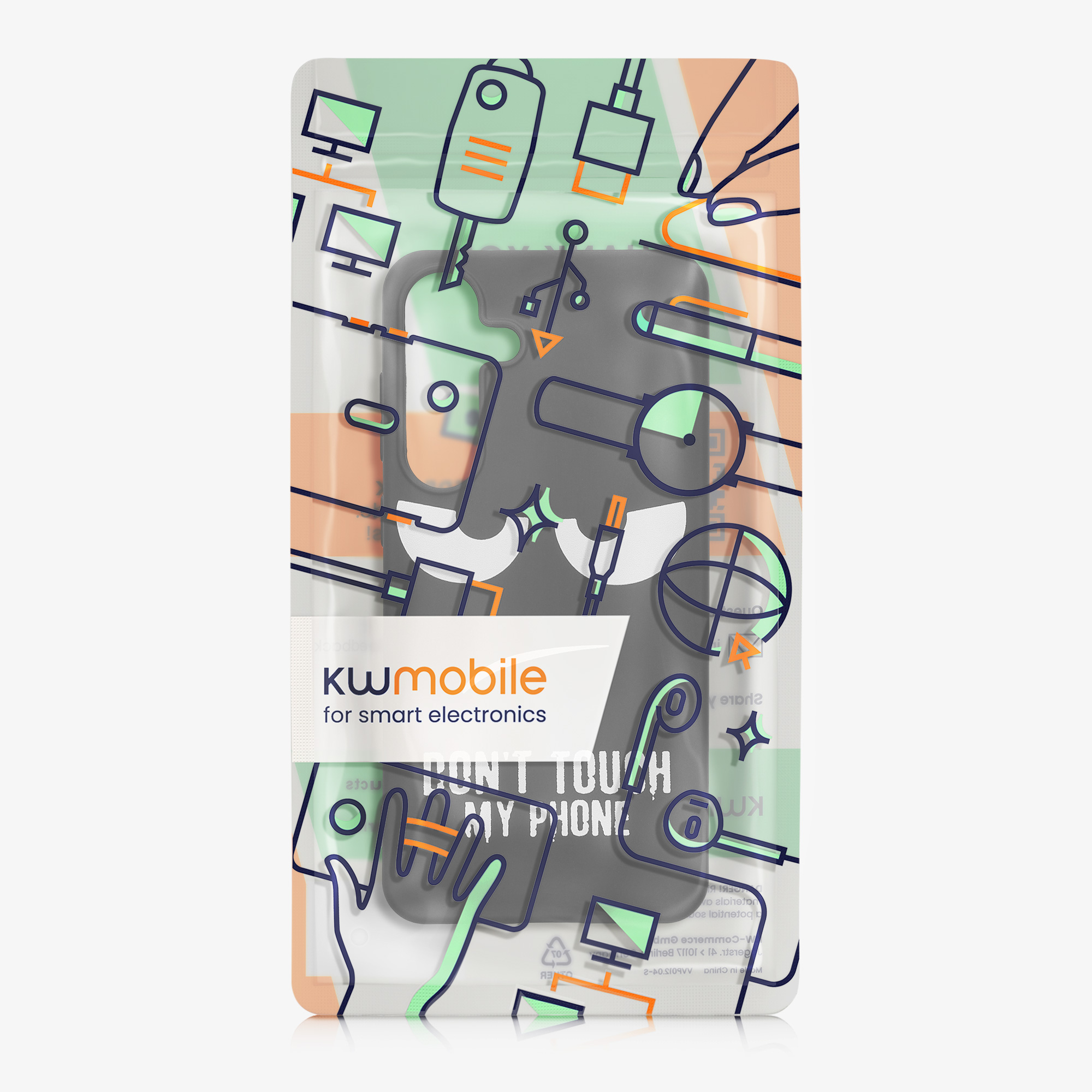 Kryt na mobil Samsung Galaxy S25 Plus kwmobile bílá / černá