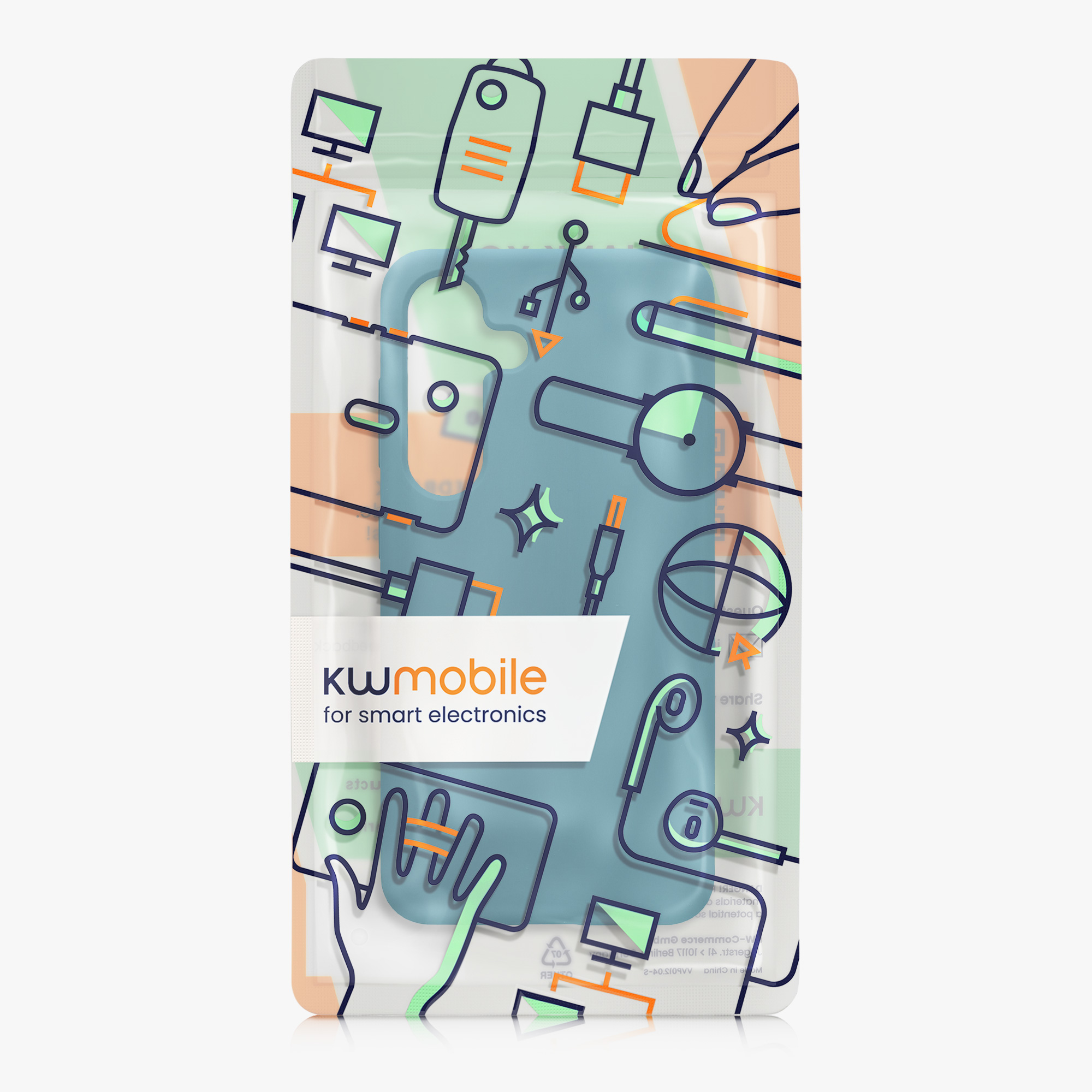 MagSafe kryt Samsung Galaxy S25 kwmobile matná petrolejová Teal Matte