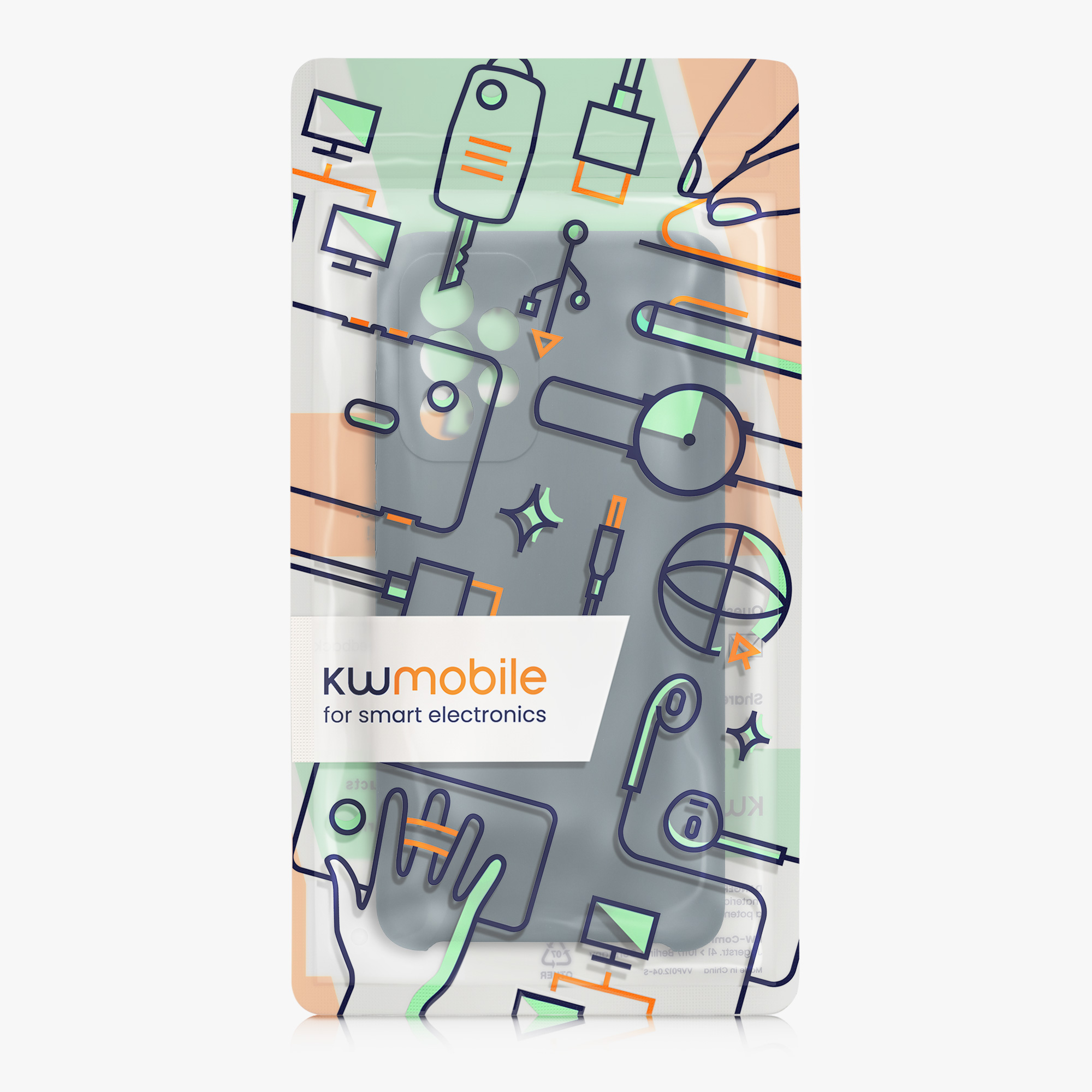 Kryt na mobil Samsung Galaxy A52 / A52 5G / A52s 5G kwmobile slim matný TPU Tmavě břidlicová