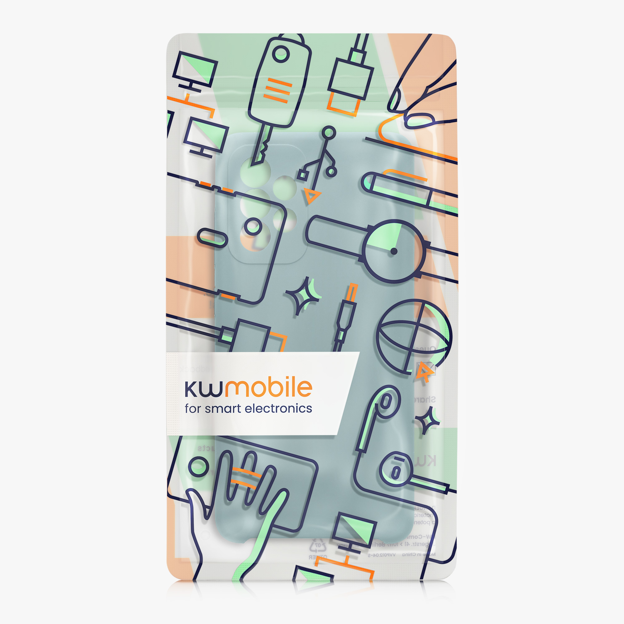 Kryt na mobil Samsung Galaxy A52 / A52 5G / A52s 5G kwmobile slim matný TPU Arktická noc