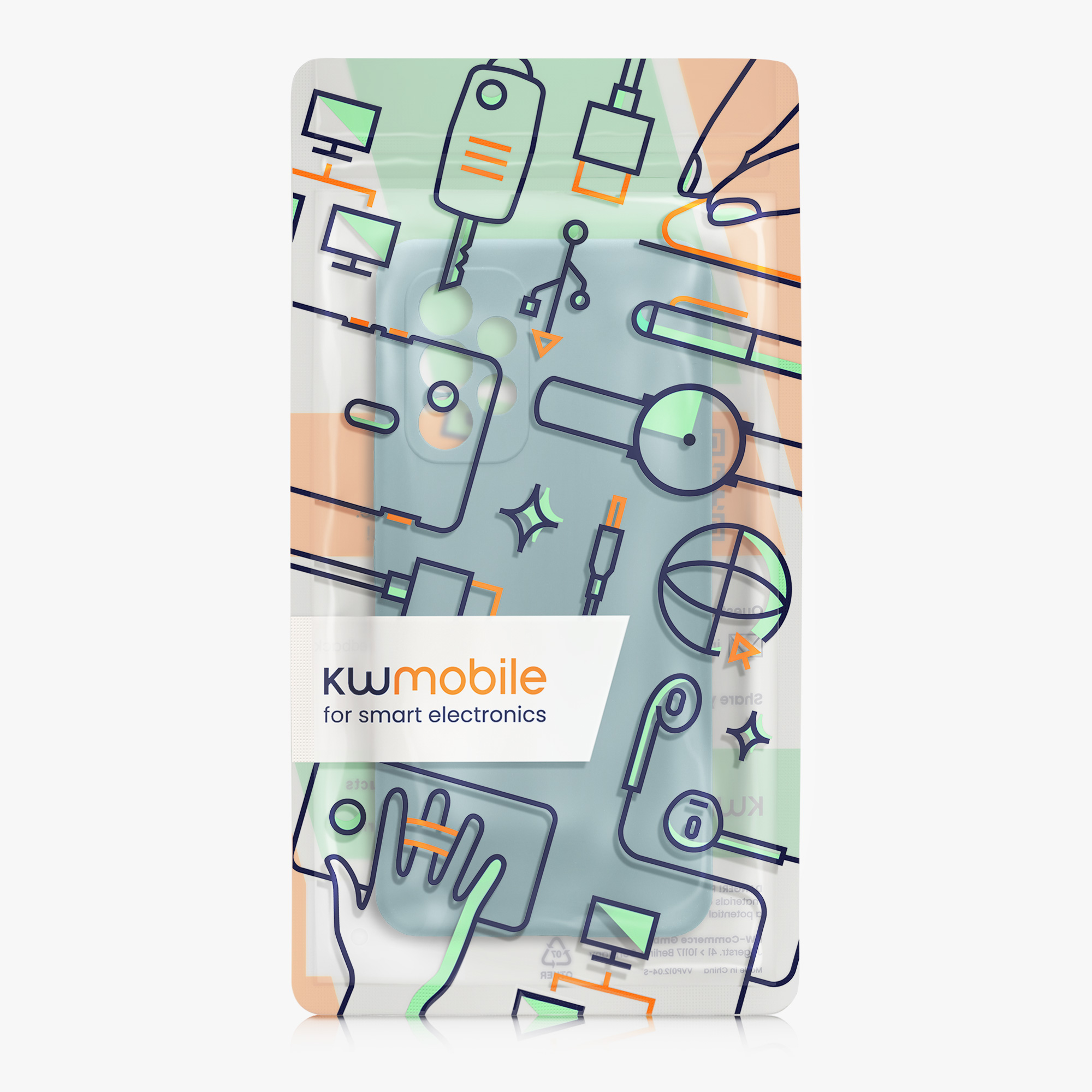 Kryt na mobil Samsung Galaxy A53 5G kwmobile slim matný TPU Arktická noc
