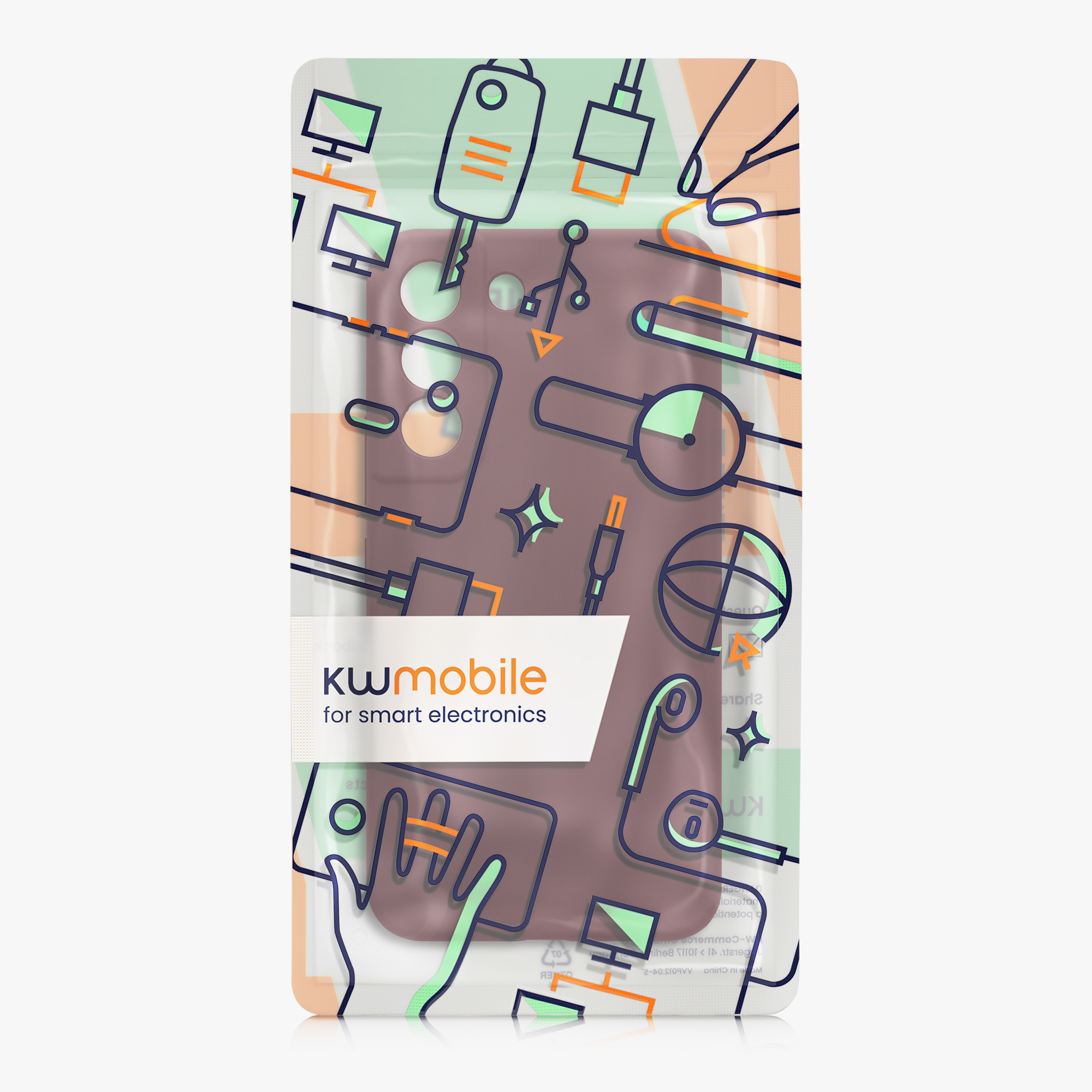 Kryt na mobil Galaxy S22 kwmobile Soft Touch vínově fialová