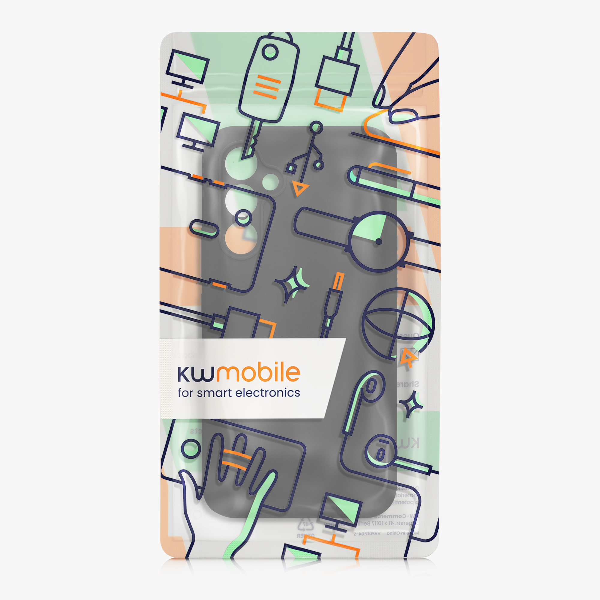 Kryt na mobil Samsung Galaxy A54 5G kwmobile slim matný TPU Černá