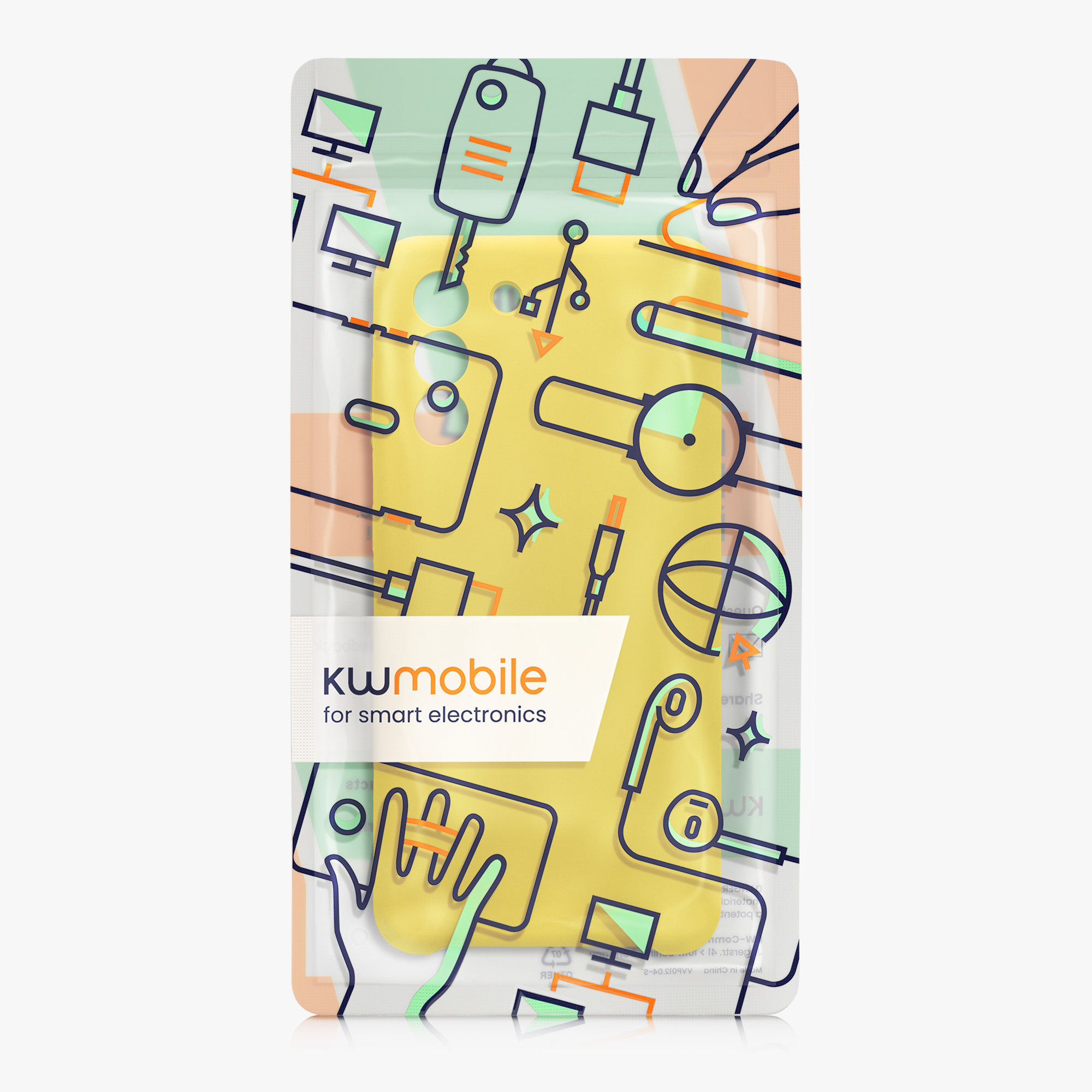 Matný kryt na mobil Samsung Galaxy S21 kwmobile zářivě žlutý