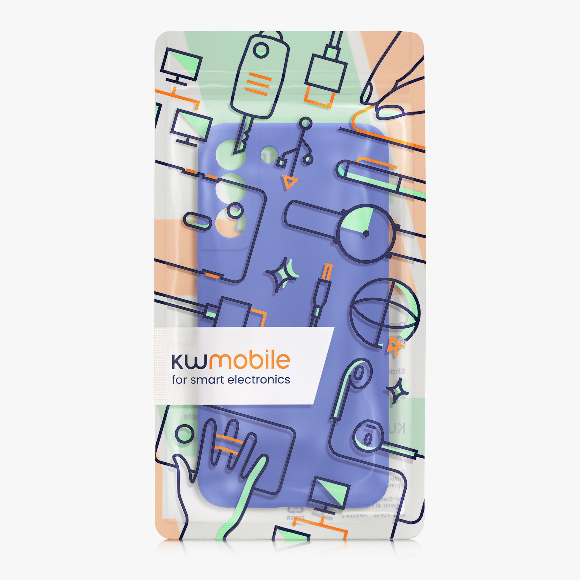 Kryt na mobil Galaxy S22 Plus kwmobile Soft Touch baltská modrá