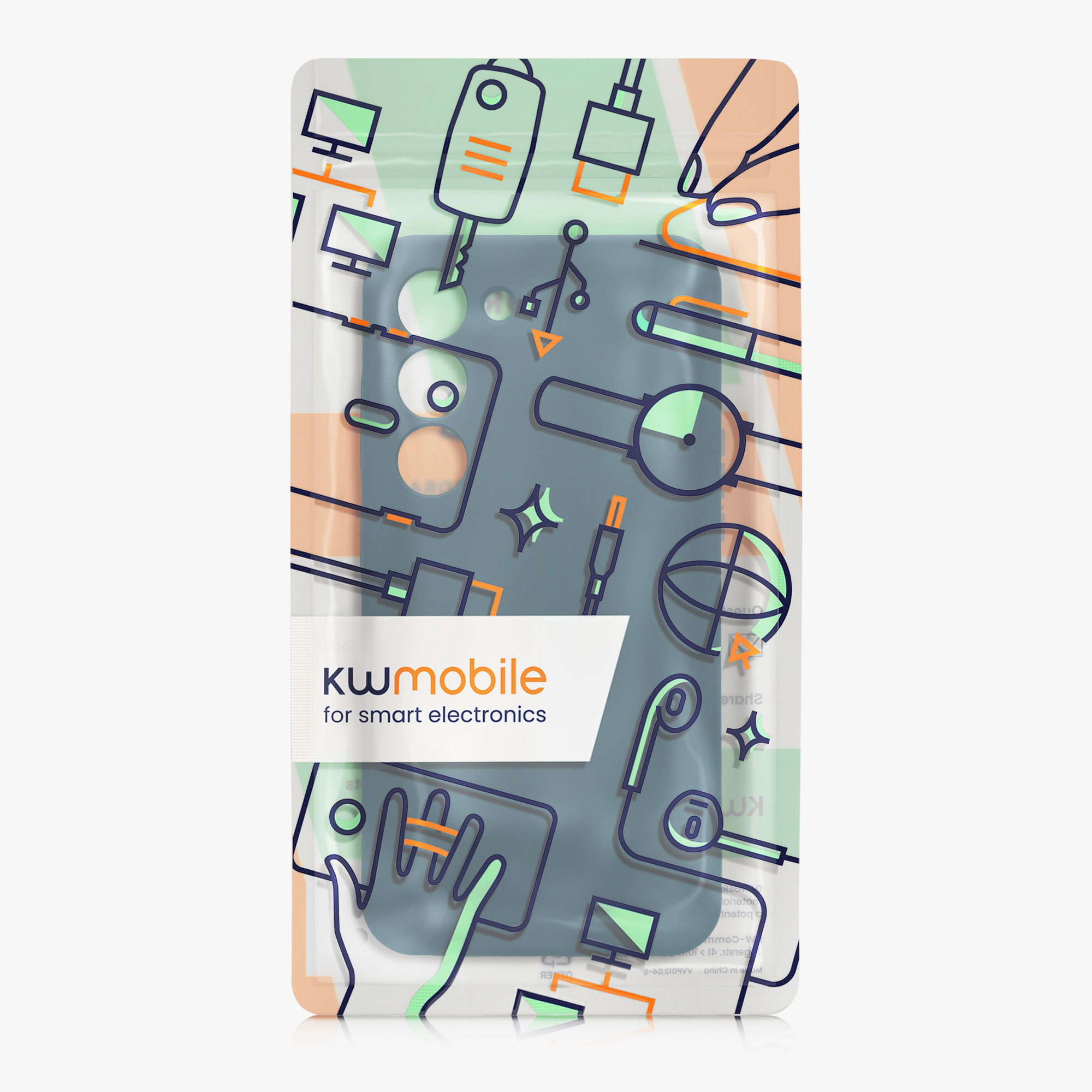 Silikonový kryt na mobil Galaxy S23 kwmobile matná petrolejová