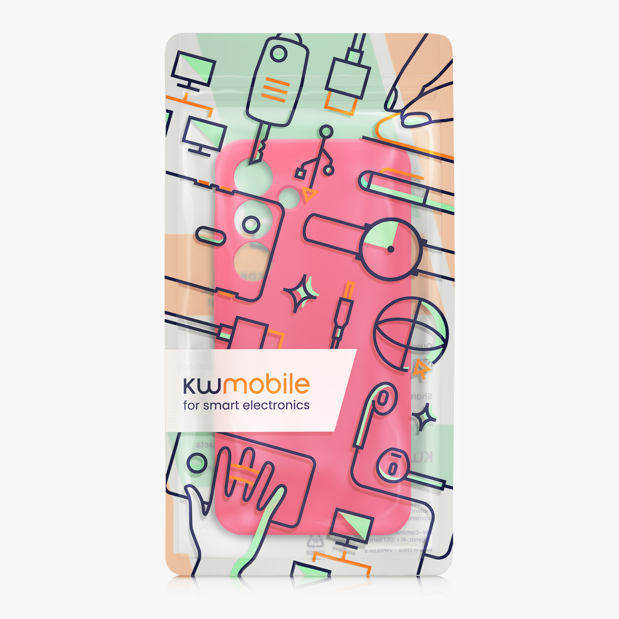 Silikonový kryt na mobil Galaxy S24 kwmobile neonově růžová