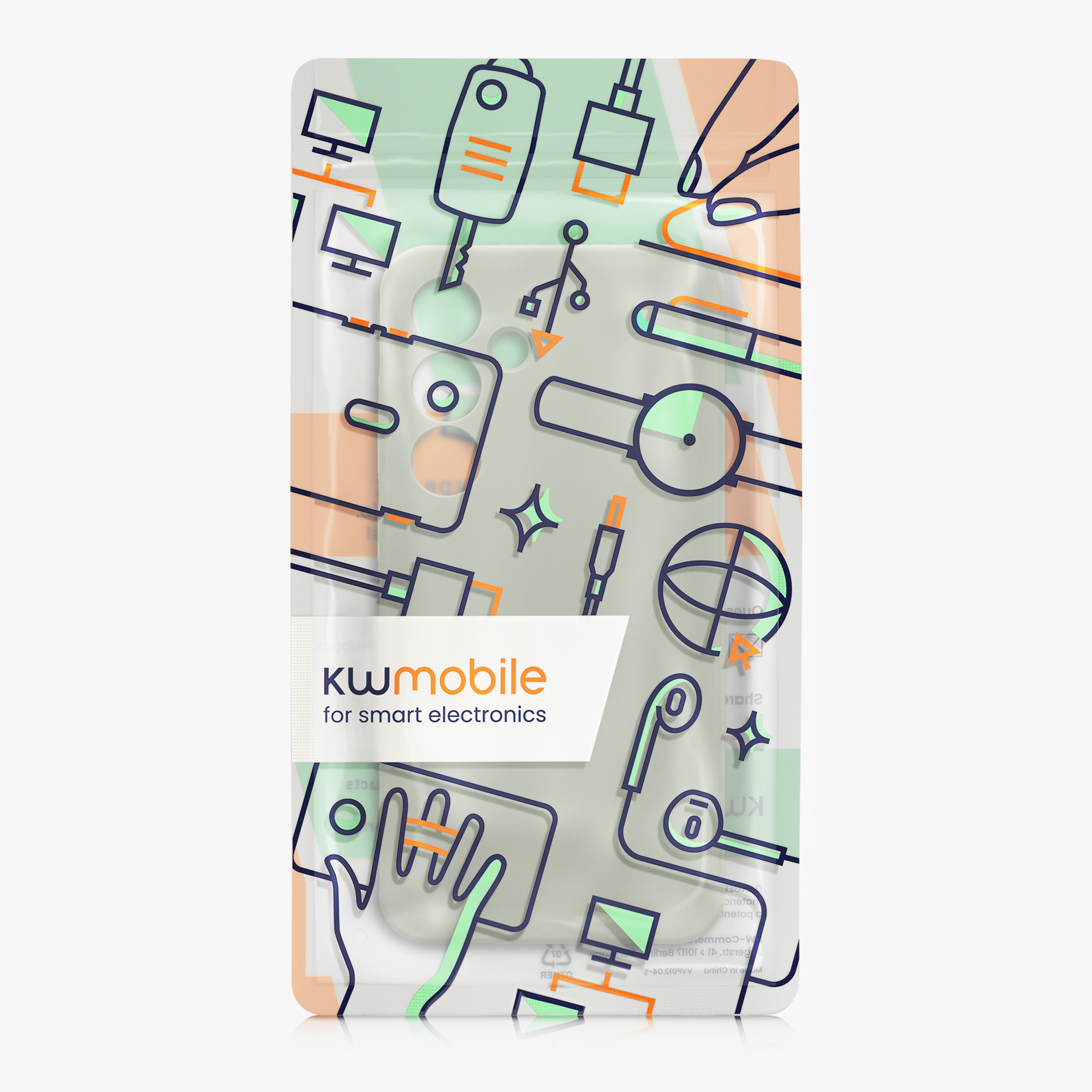 Silikonový kryt na mobil Galaxy S24 kwmobile šedozelená