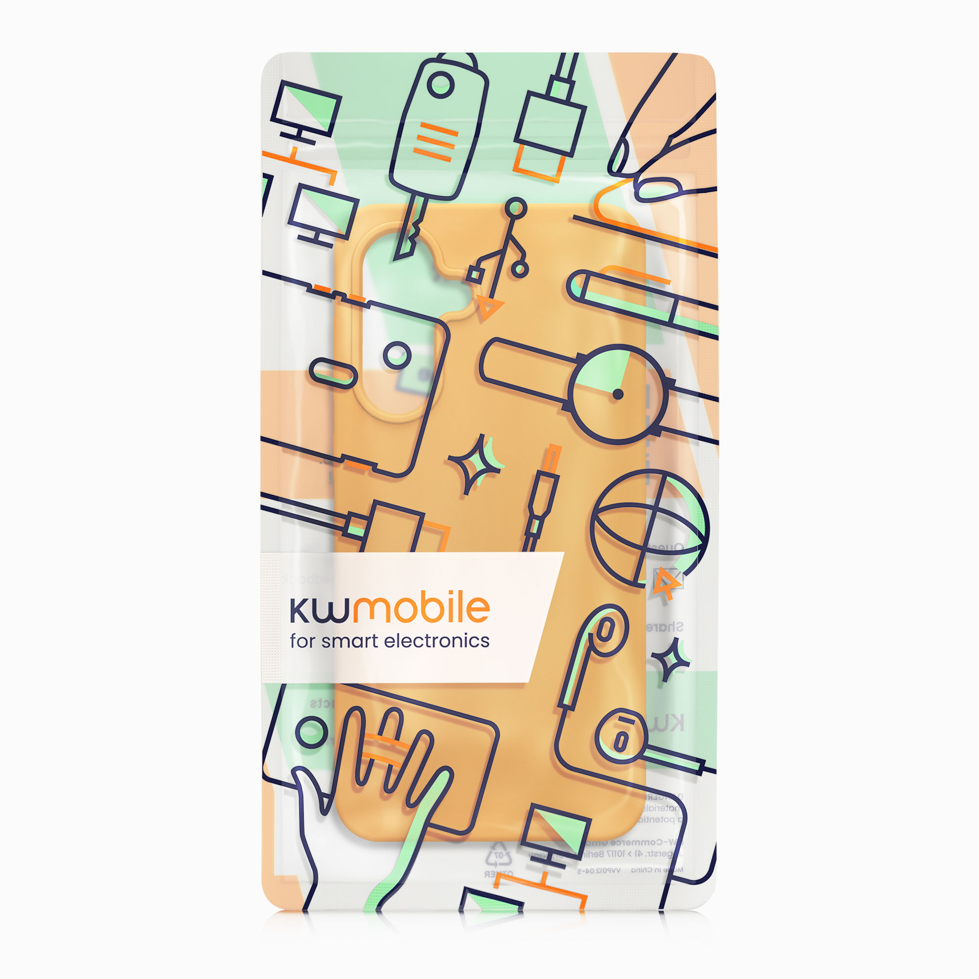 Kryt na mobil Samsung Galaxy A56 5G kwmobile TPU Ovocná oranžová