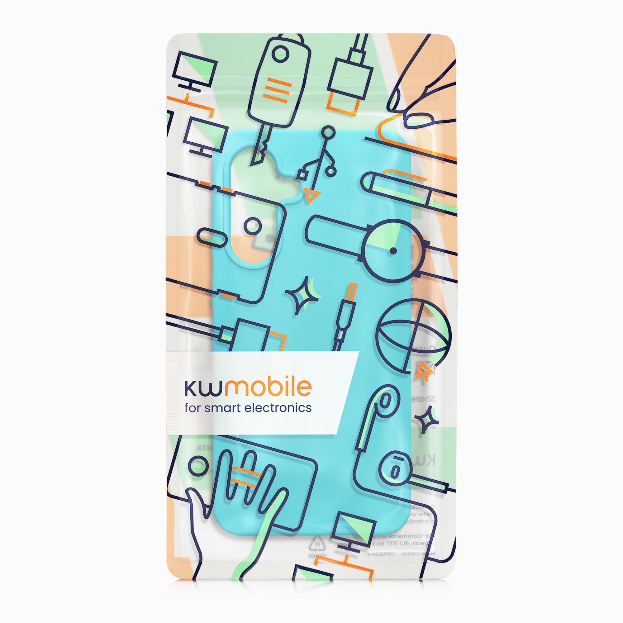 Kryt na mobil Samsung Galaxy A56 5G kwmobile TPU Chladný ledovec