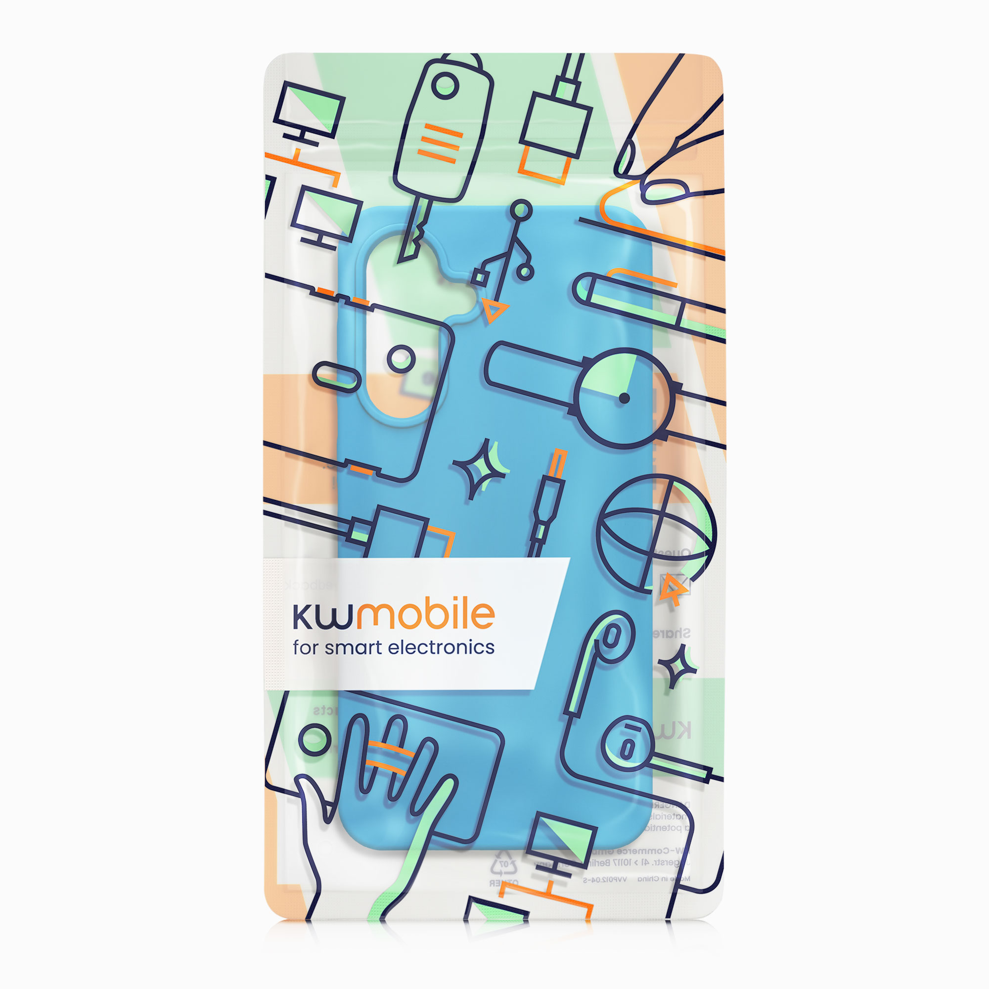 Kryt na mobil Samsung Galaxy A56 5G kwmobile TPU Karibská modrá
